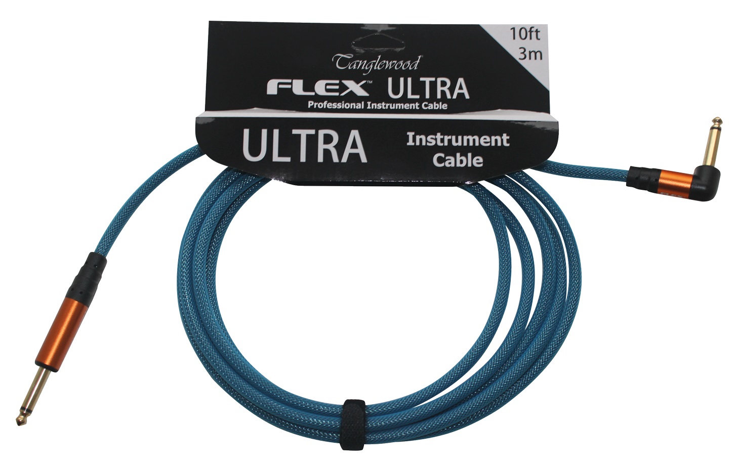 Tanglewood Flex Ultra Cable Ocean Blue 3 m Angled