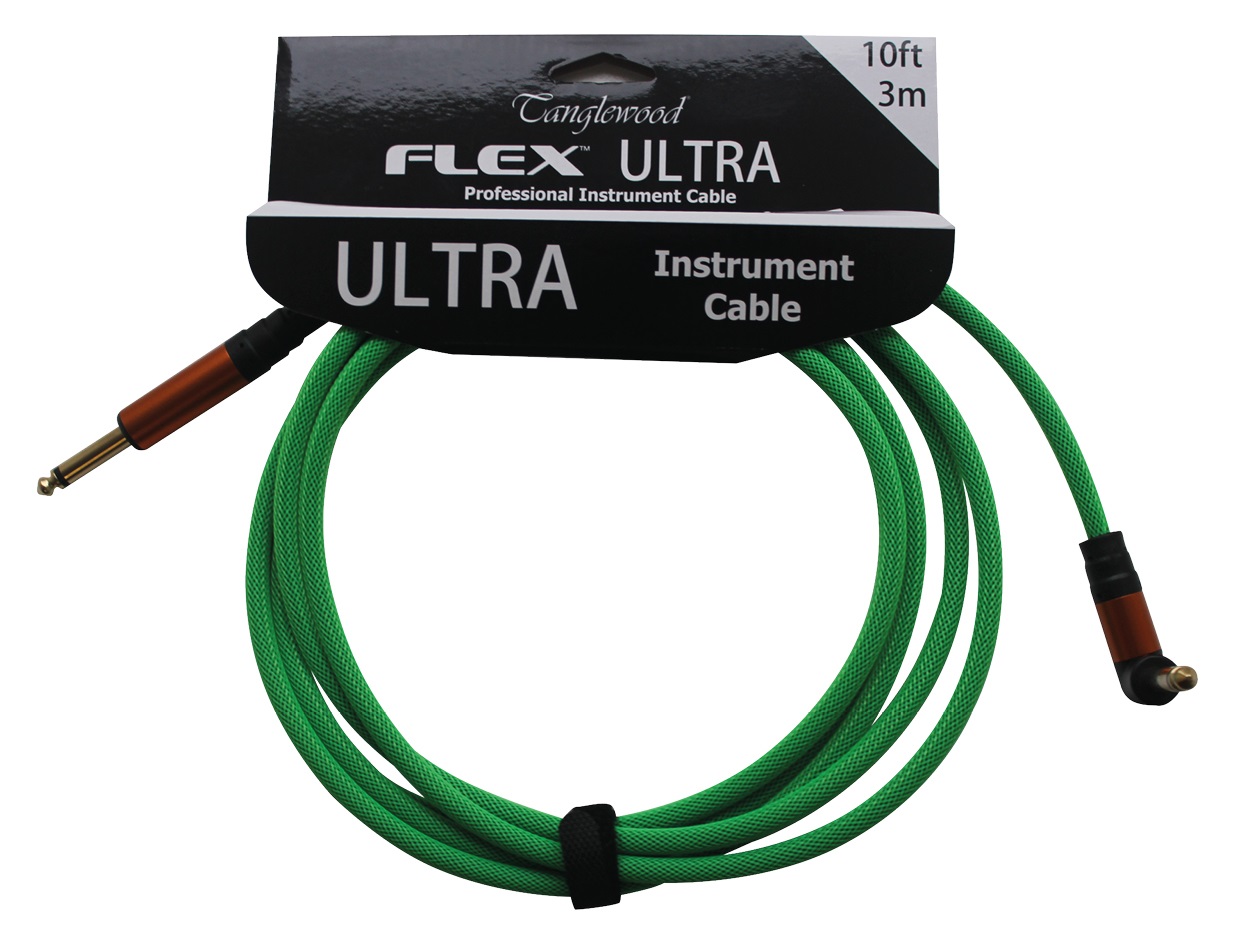 Tanglewood Flex Ultra Cable Lakeshore Green 3 m Angled