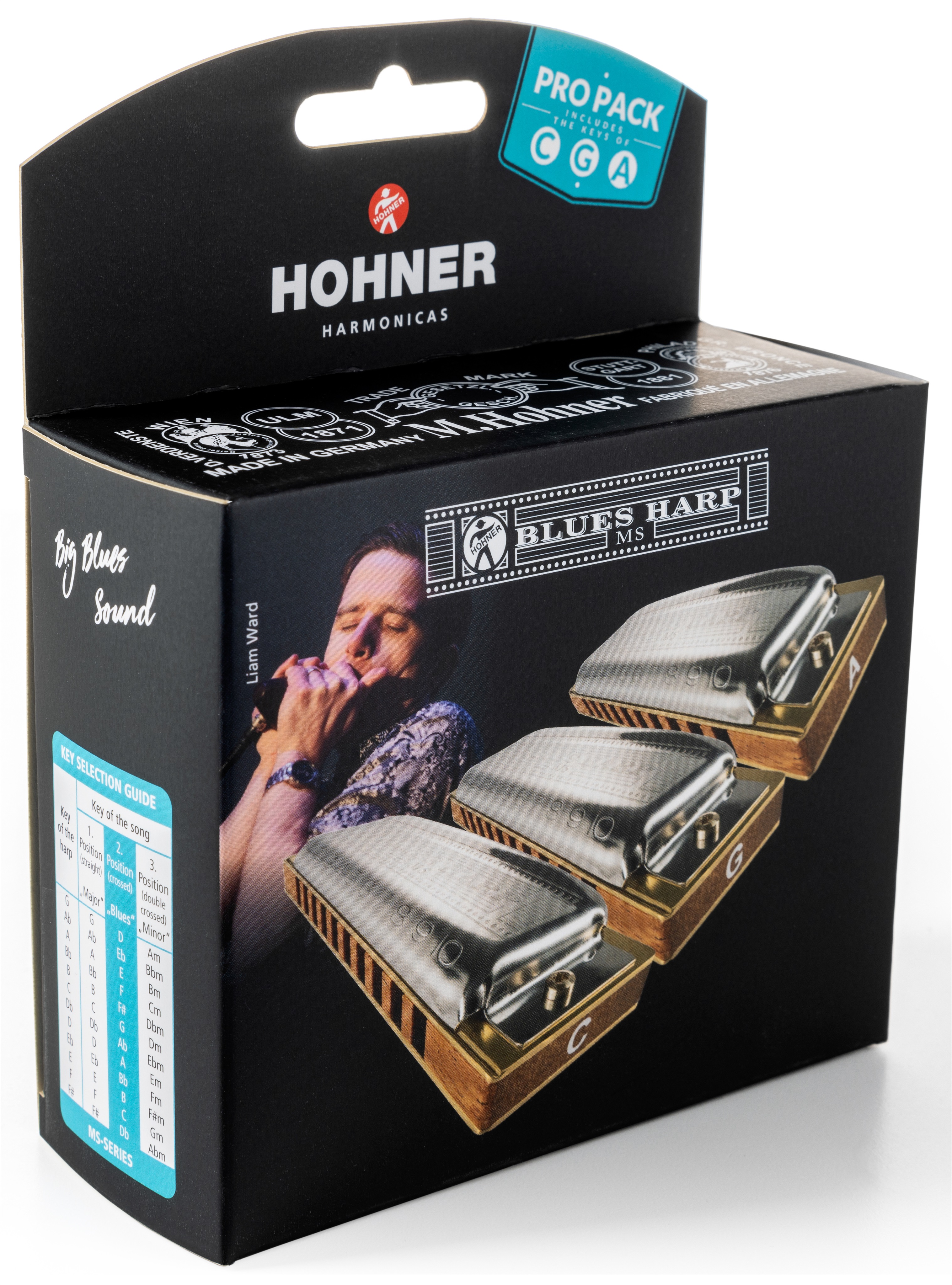 Hohner Blues Harp ProPack (C-, G-, A-major)