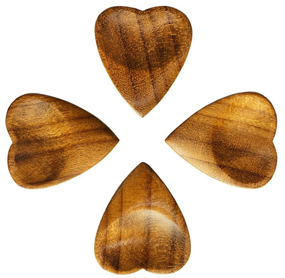 E-shop Timber Tones Heart Tones Indian Teak 4-Pack