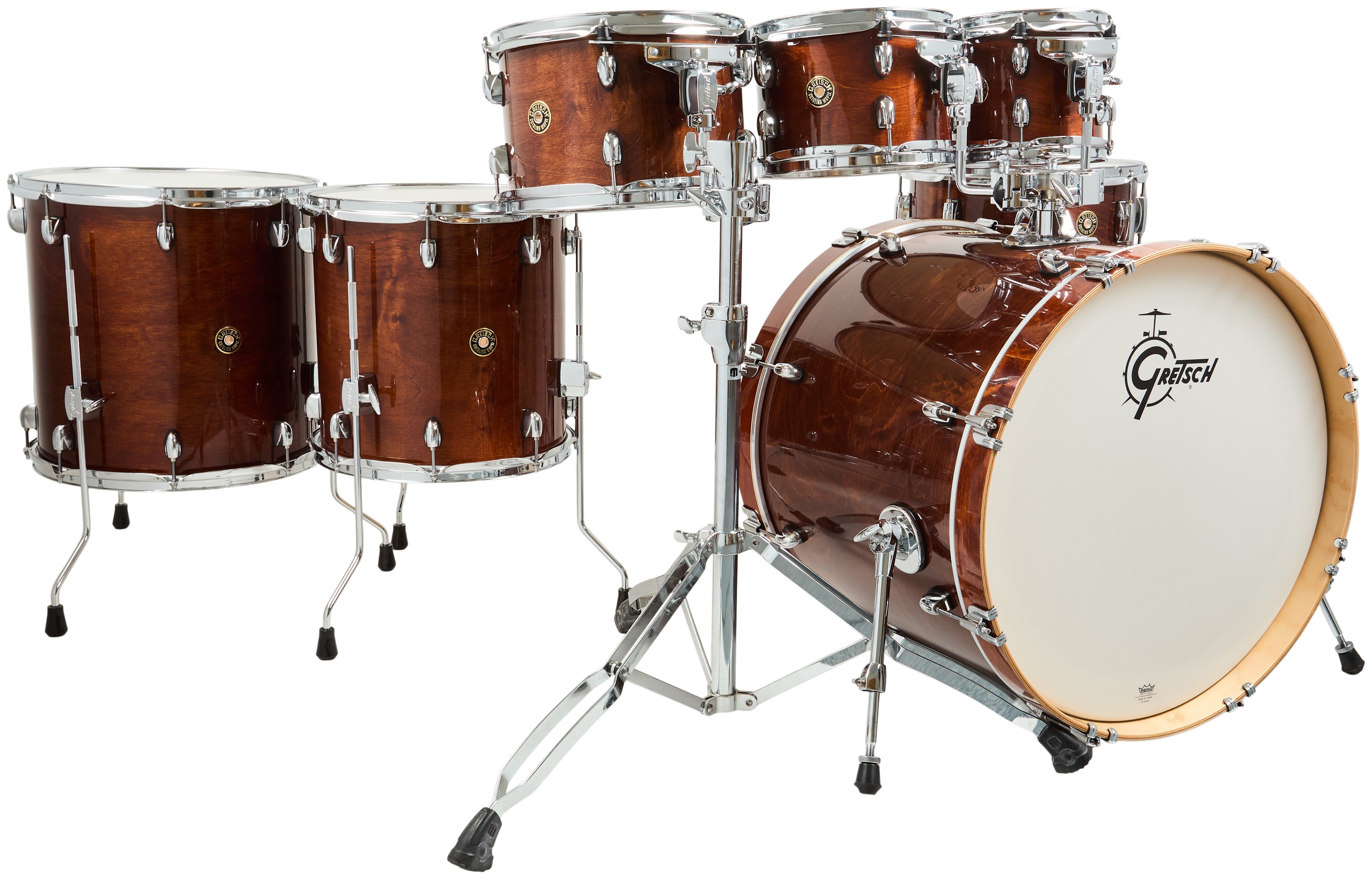 Gretsch Catalina Maple Walnut Glaze Rock Set 7 piece
