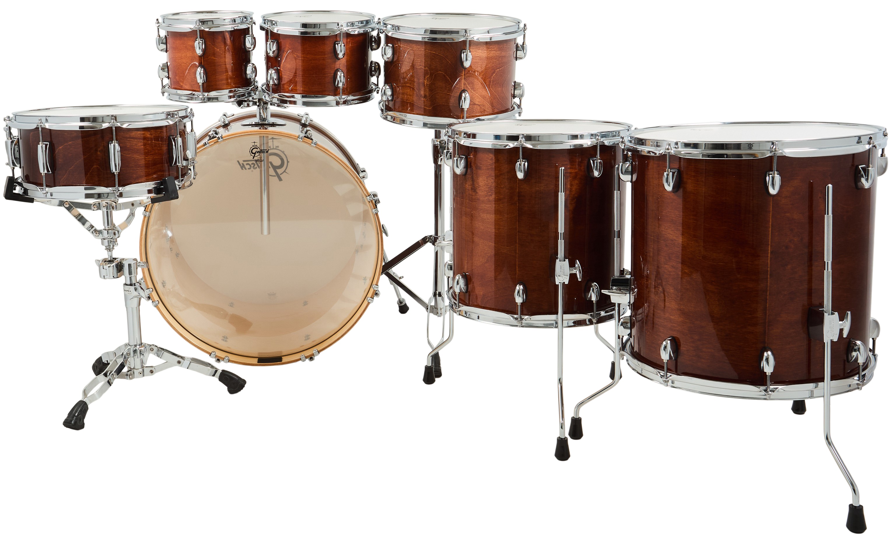 Gretsch Catalina Maple Walnut Glaze Rock Set 7 piece