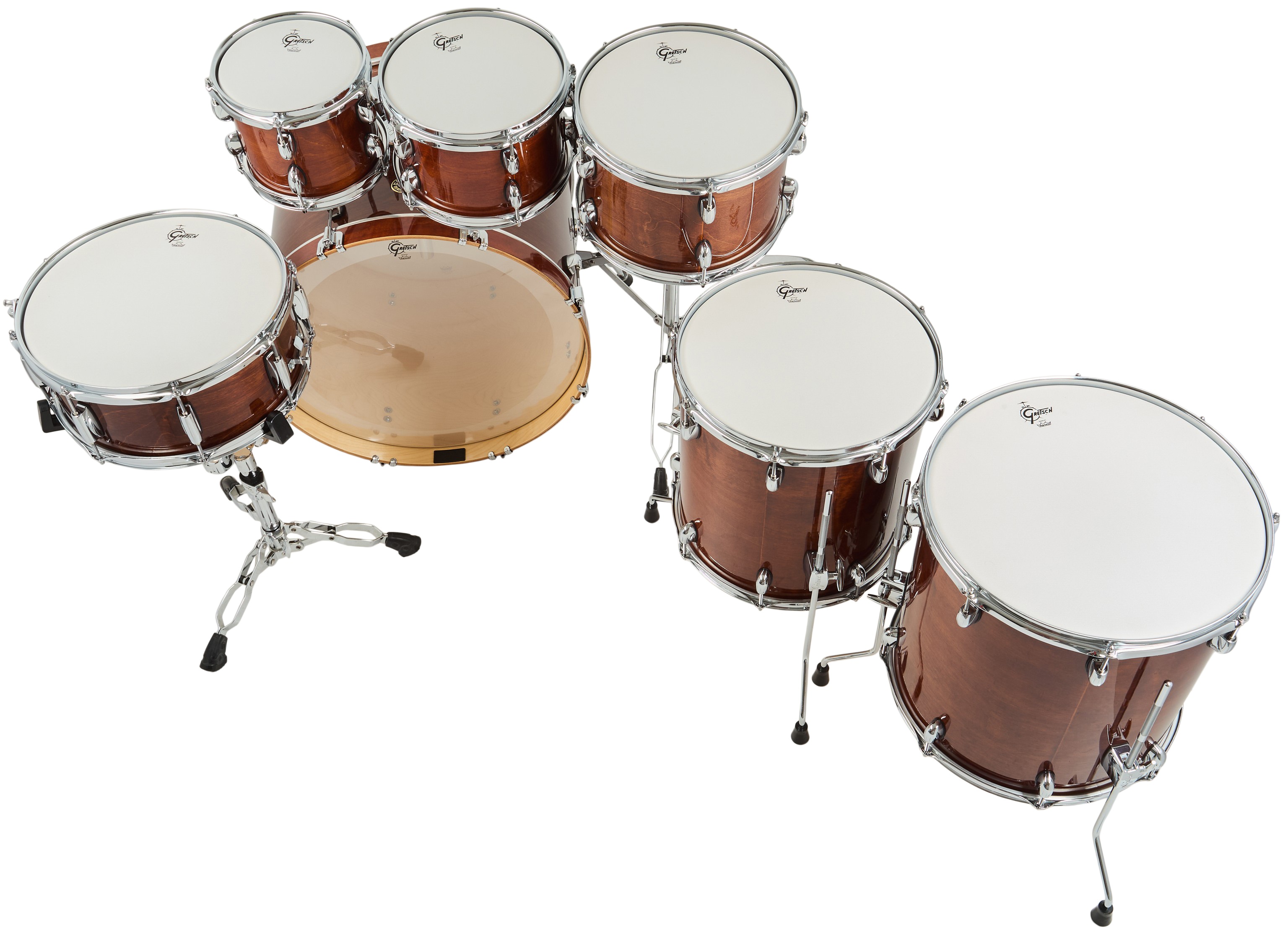 Gretsch Catalina Maple Walnut Glaze Rock Set 7 piece
