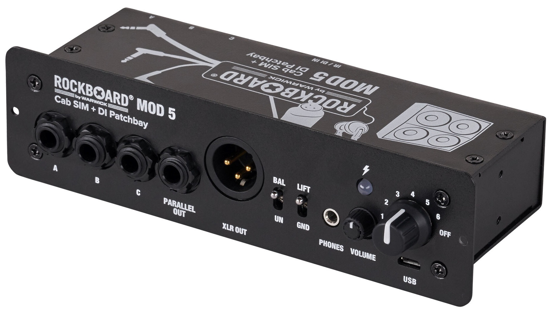 Rockboard MOD 5 – Cab SIM + DI Patchbay