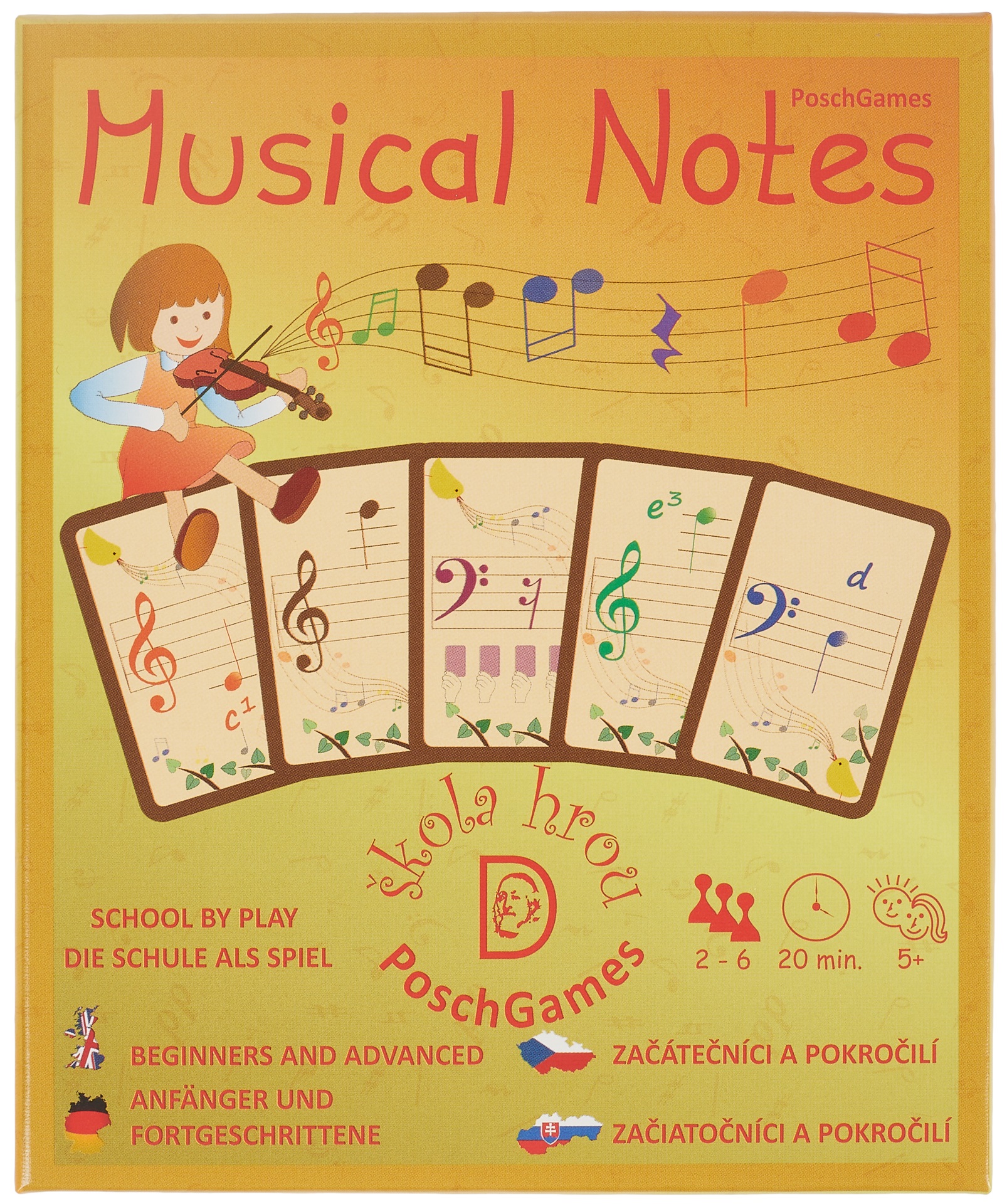 PoschGames Notové karty – pro začátečníky i pokročilé