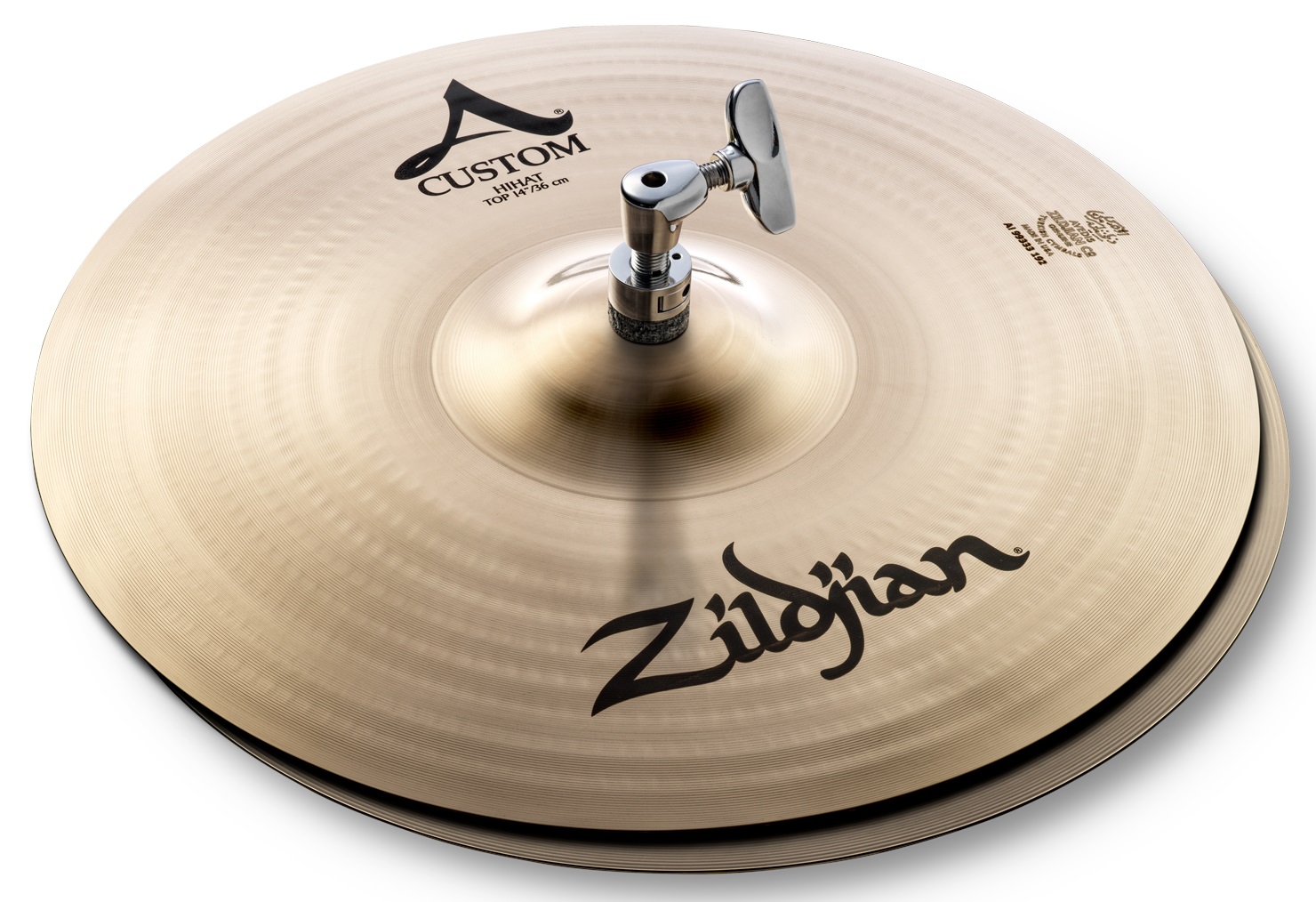 Zildjian 14" A Custom hi hat brilliant