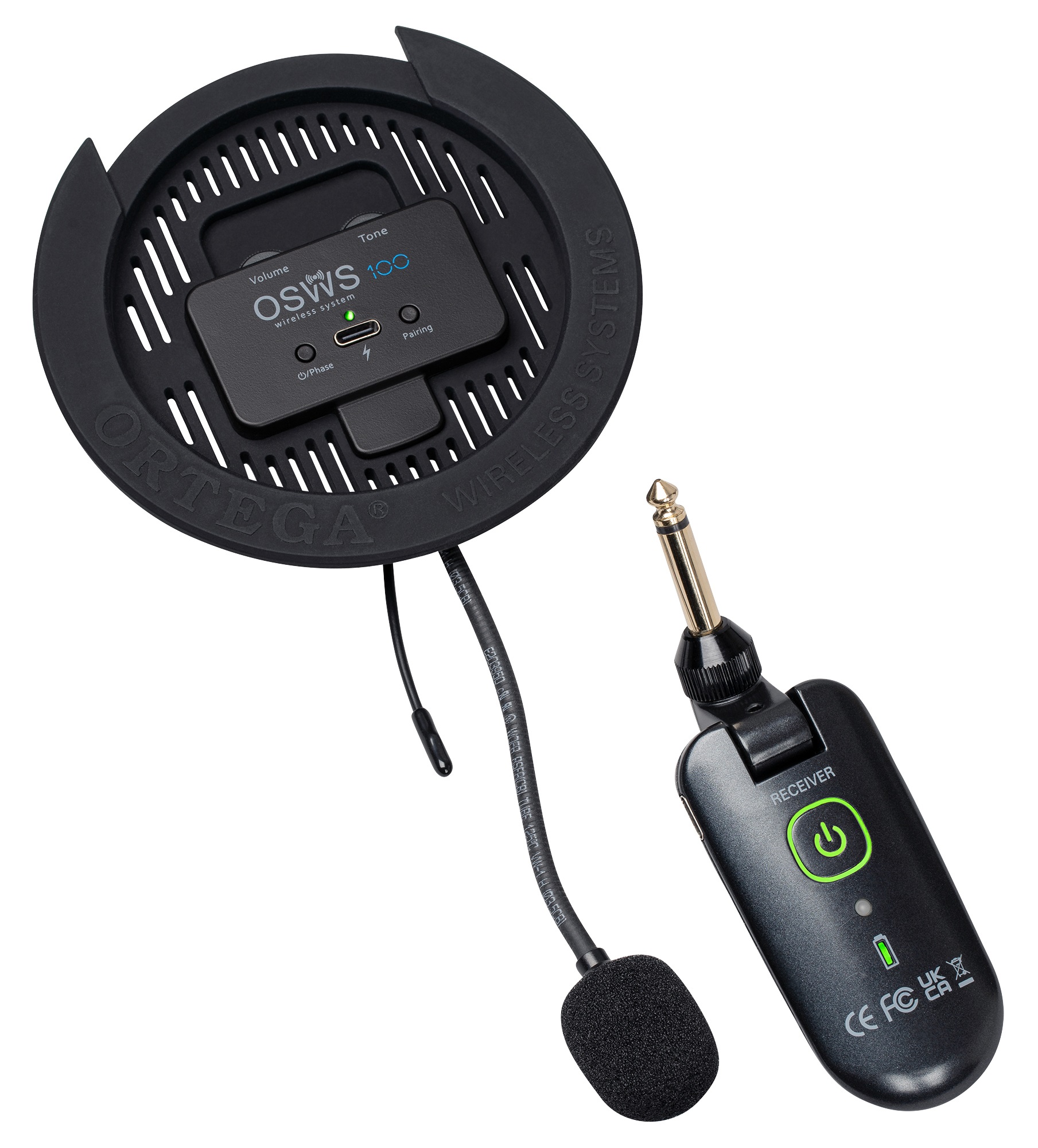 Ortega Wireless Soundhole Pickup System 100 mm