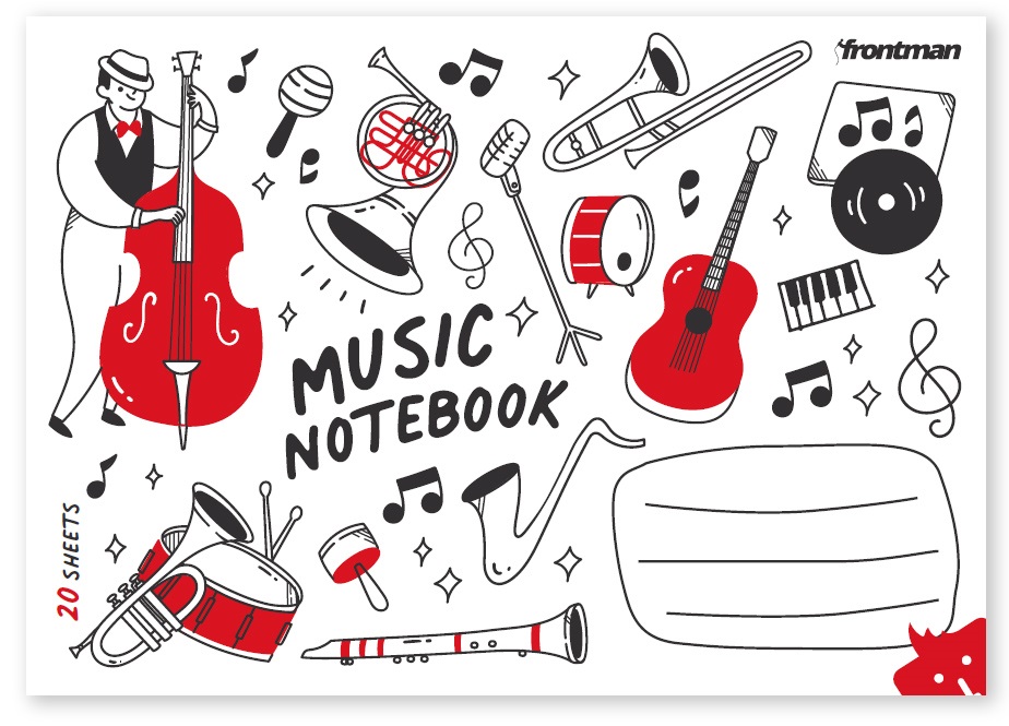 Frontman A5 - notový sešit