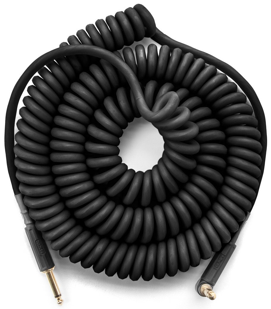 MXR 30 FT Coil Cable Black Right/Straight