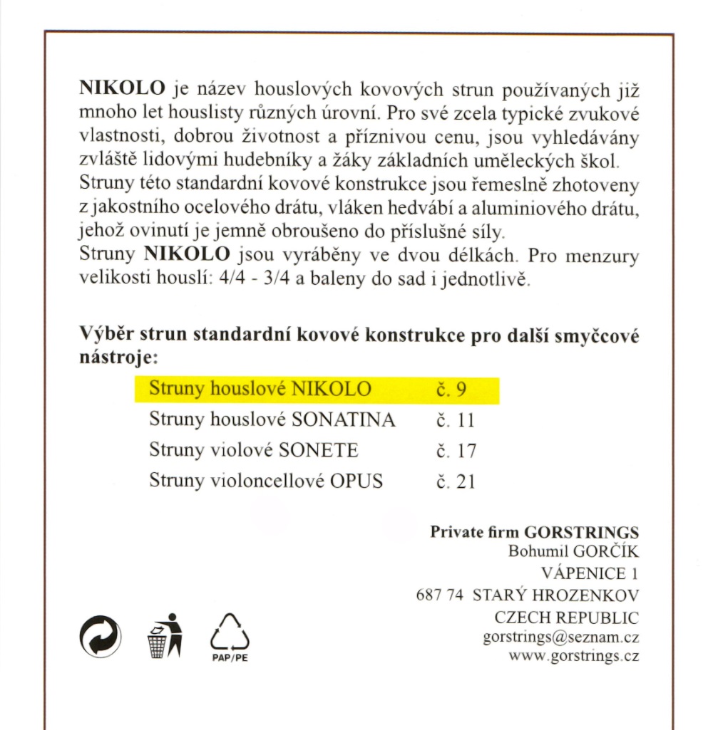 Gorstrings Nikolo Violin