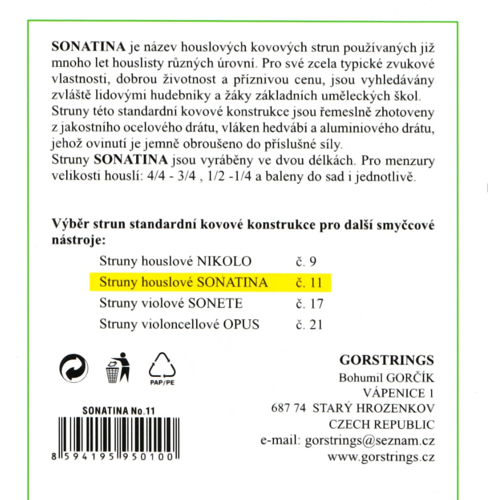 Gorstrings Sonatina Violin