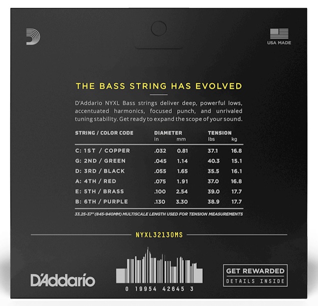 D'Addario NYXL32130 Multi-Scale