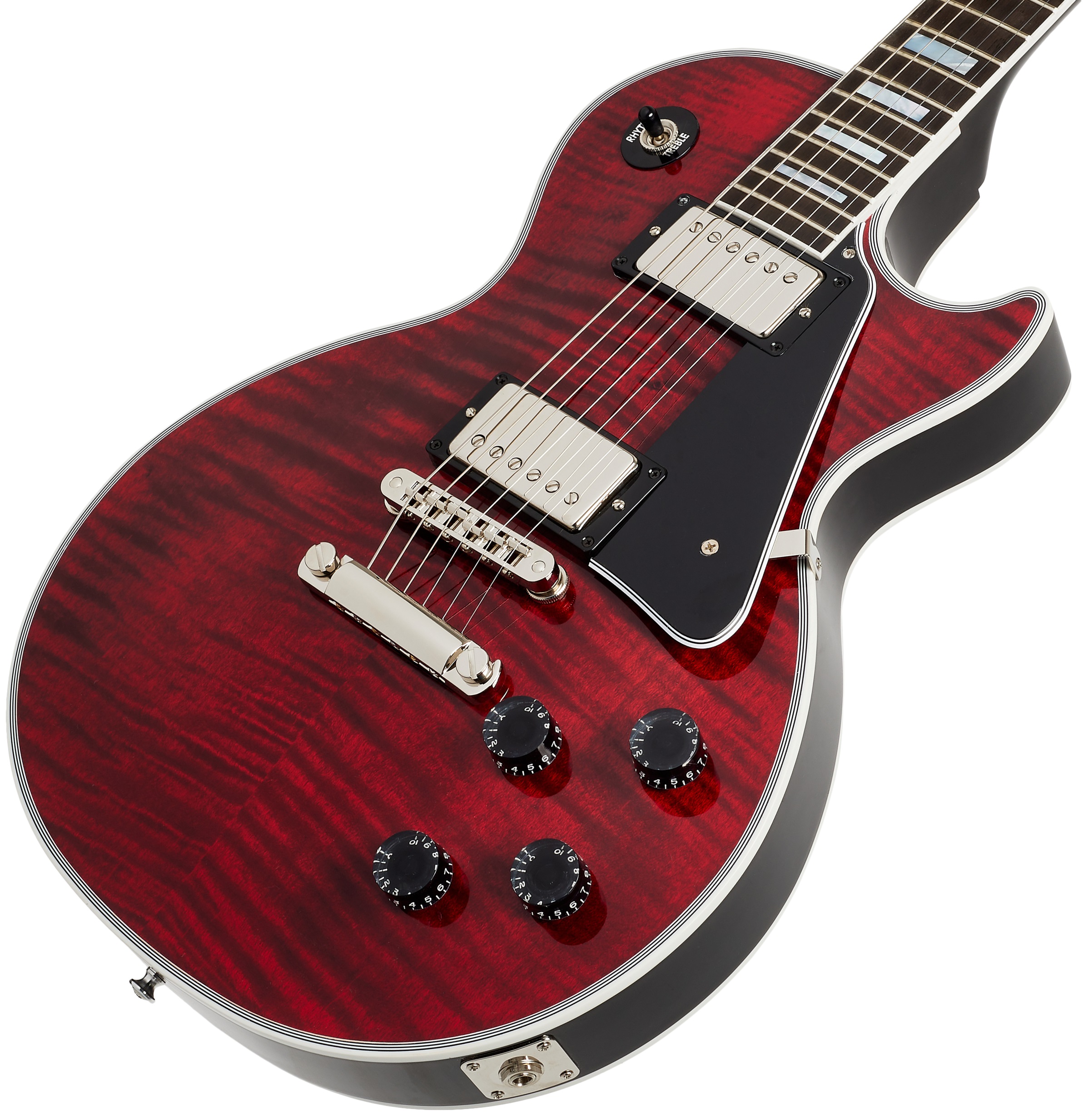 Gibson Custom Dealer Select Les Paul Custom Figured Red Tiger Burst Gl