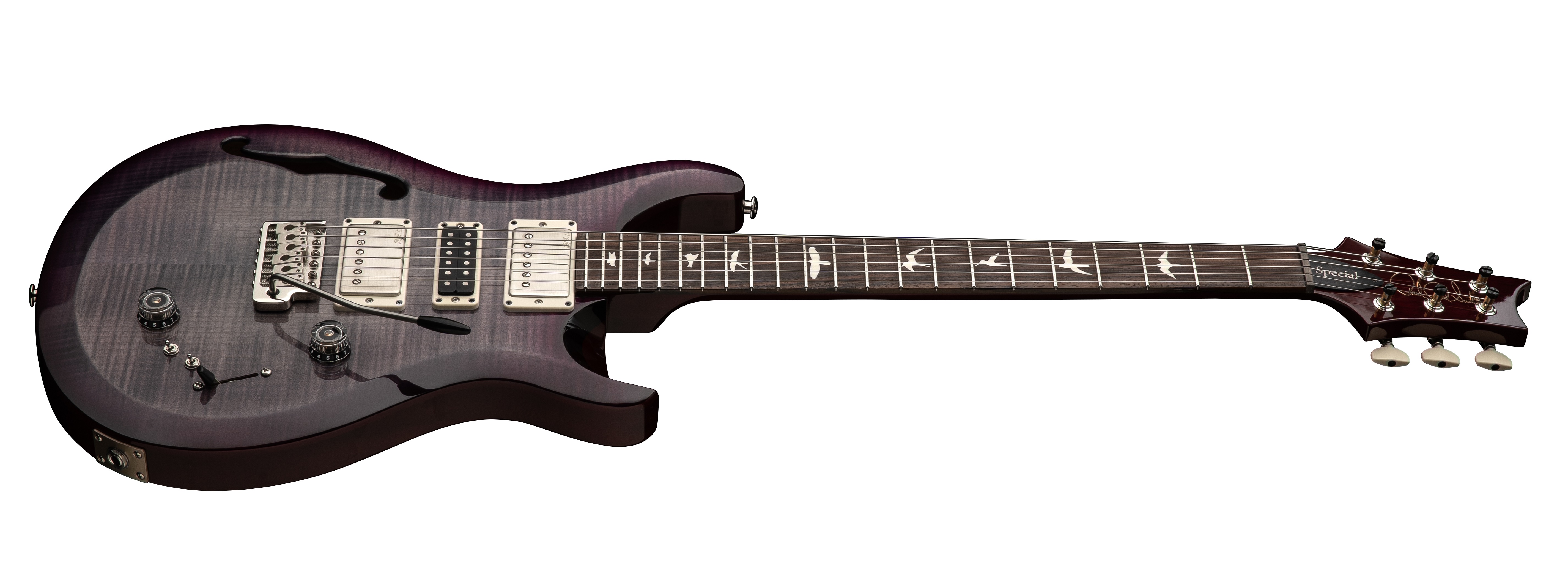 PRS S2 Special Semi-Hollow Faded Gray Black Purple Burst