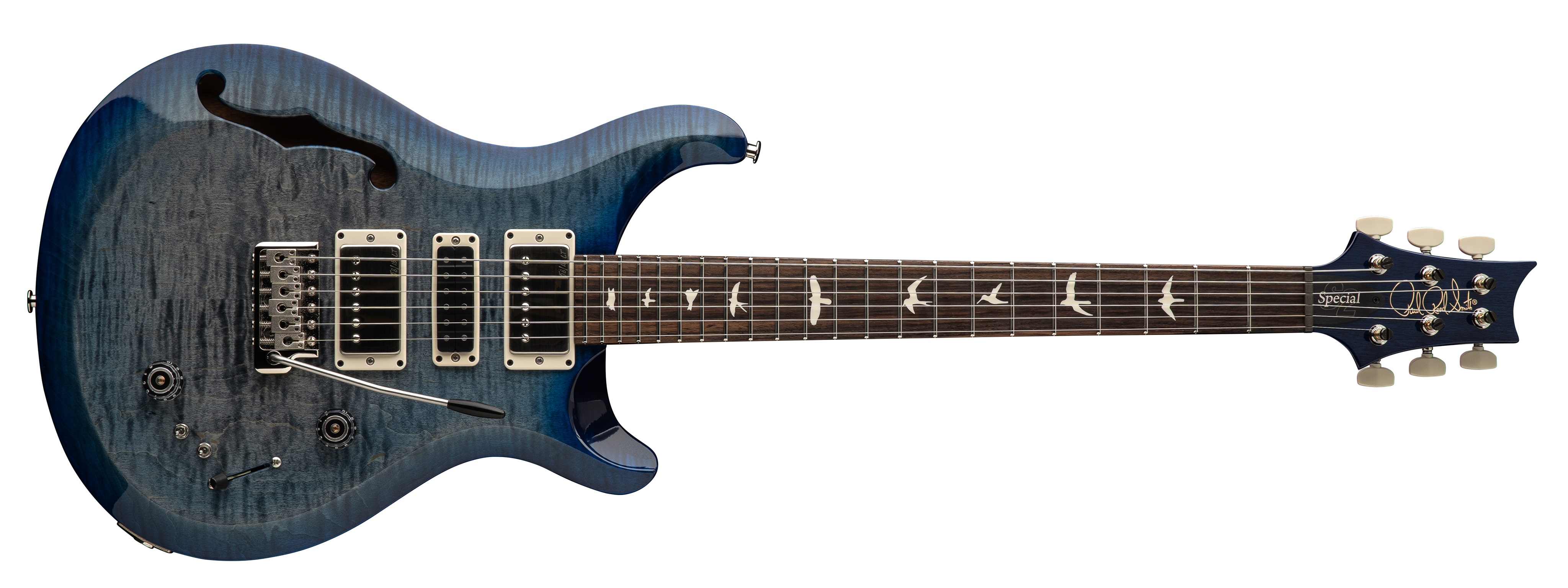 PRS S2 Special Semi-Hollow Faded Gray Black Blue Burst