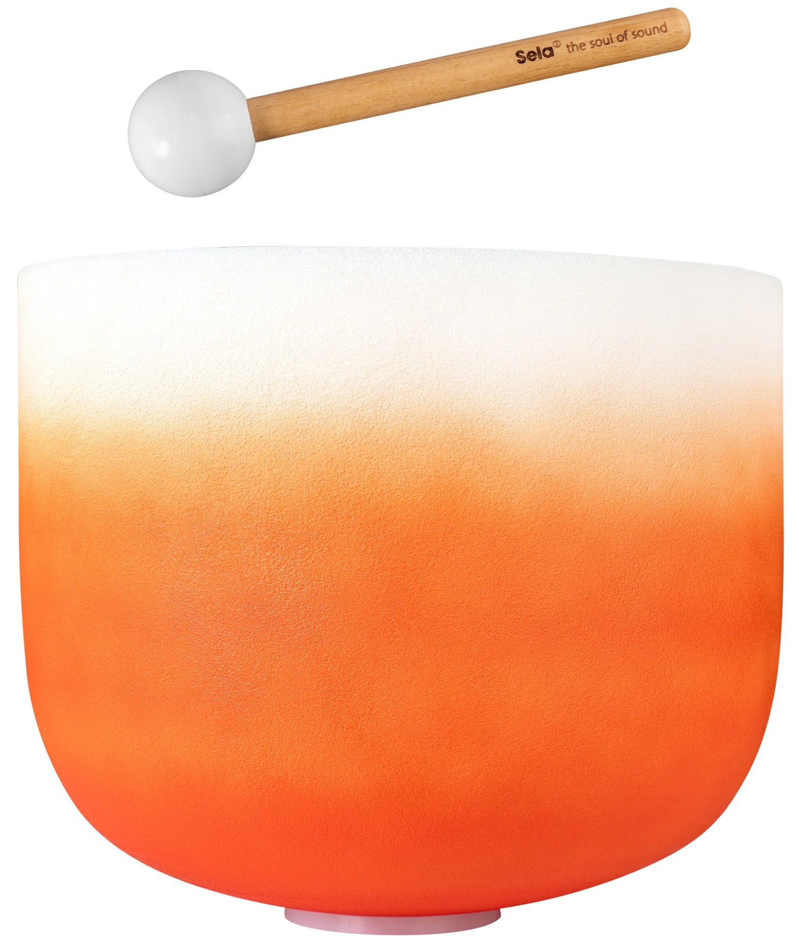 Sela Crystal Singing Bowl Chakra 13" - Orange, Sacral, D (432Hz)