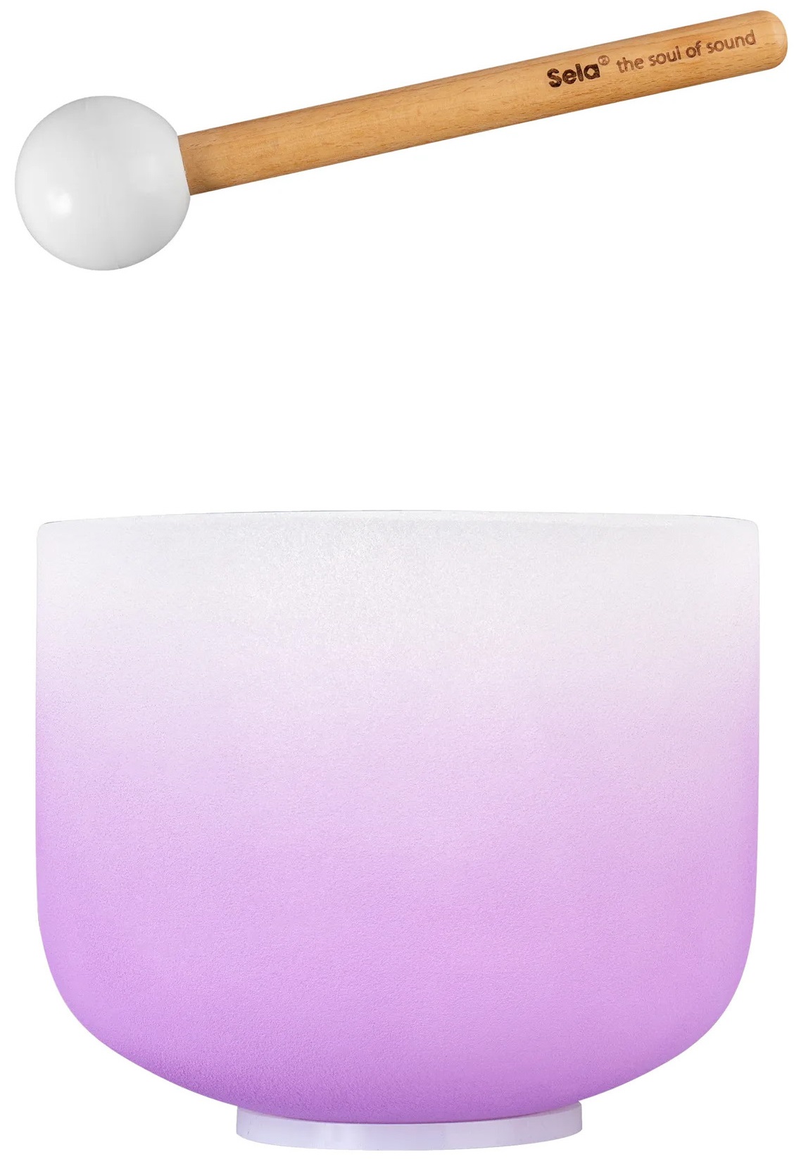 Sela Crystal Singing Bowl Chakra 8" - Violet, Crown, B (432Hz)