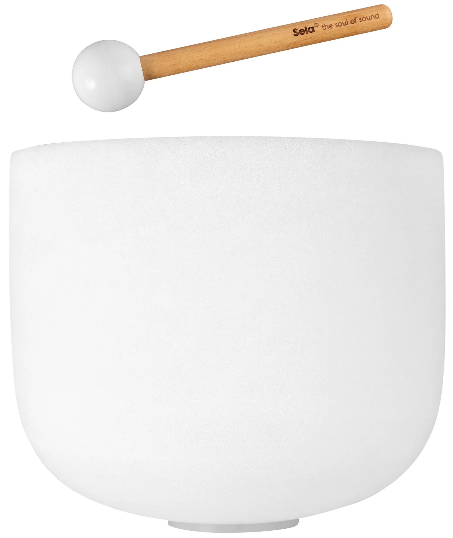 Sela 13" Crystal Singing Bowl Frosted D - 440 Hz