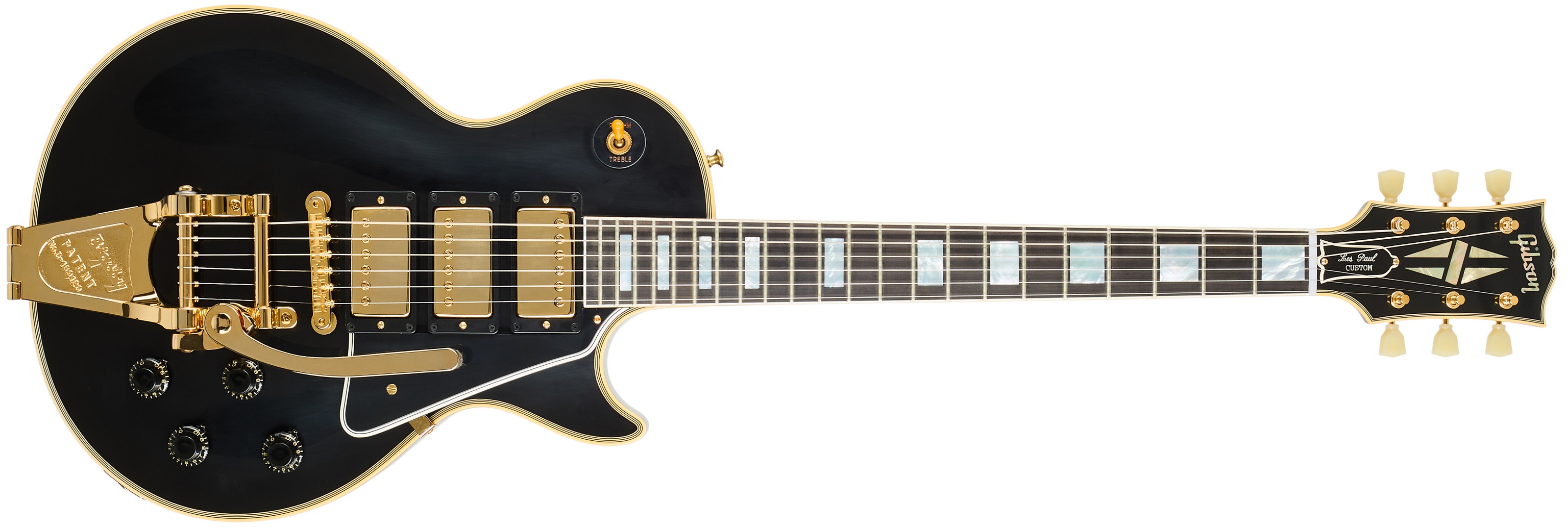 Gibson Custom 1957 Les Paul Custom Reissue 3-Pickup Bigsby VOS Ebony