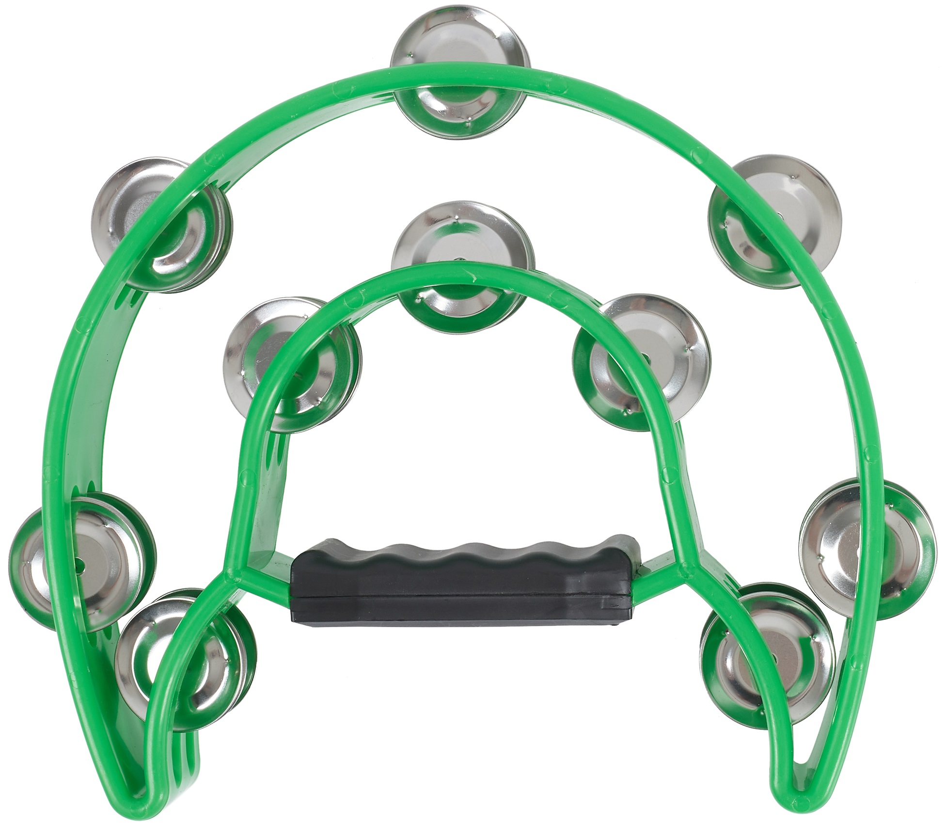 Cega Double Row Tambourine Green