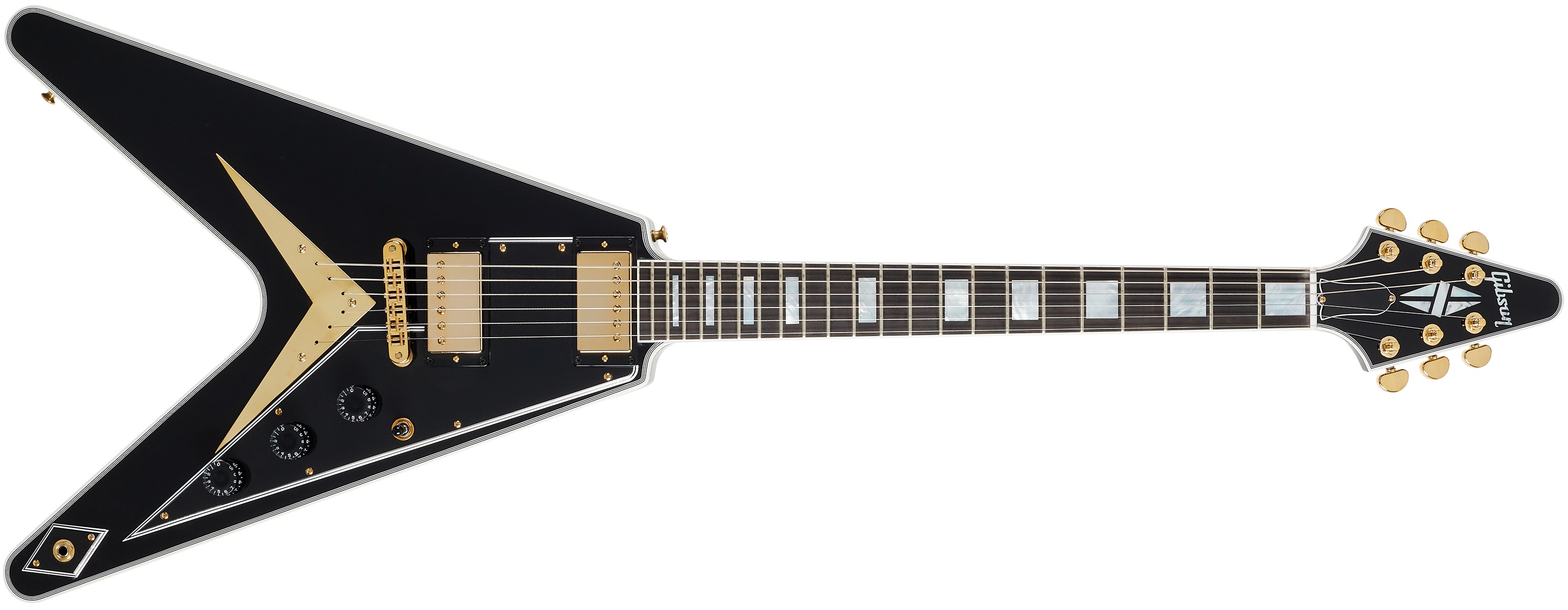 Gibson Custom Shop Flying V Custom w/ Ebony Fingerboard Gloss Ebony