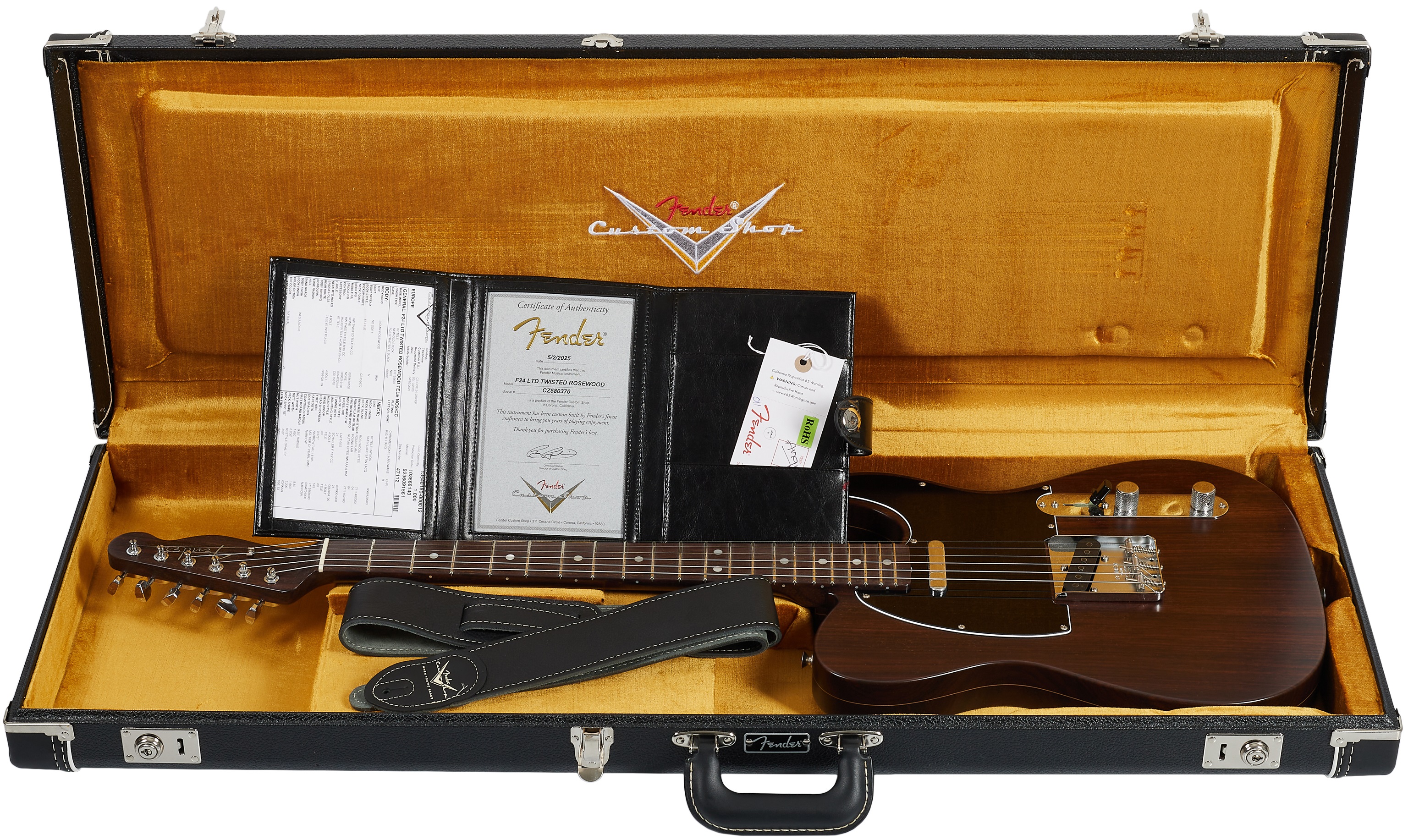 Fender Custom Shop Limited Edition Twisted Rosewood Telecaster NOS