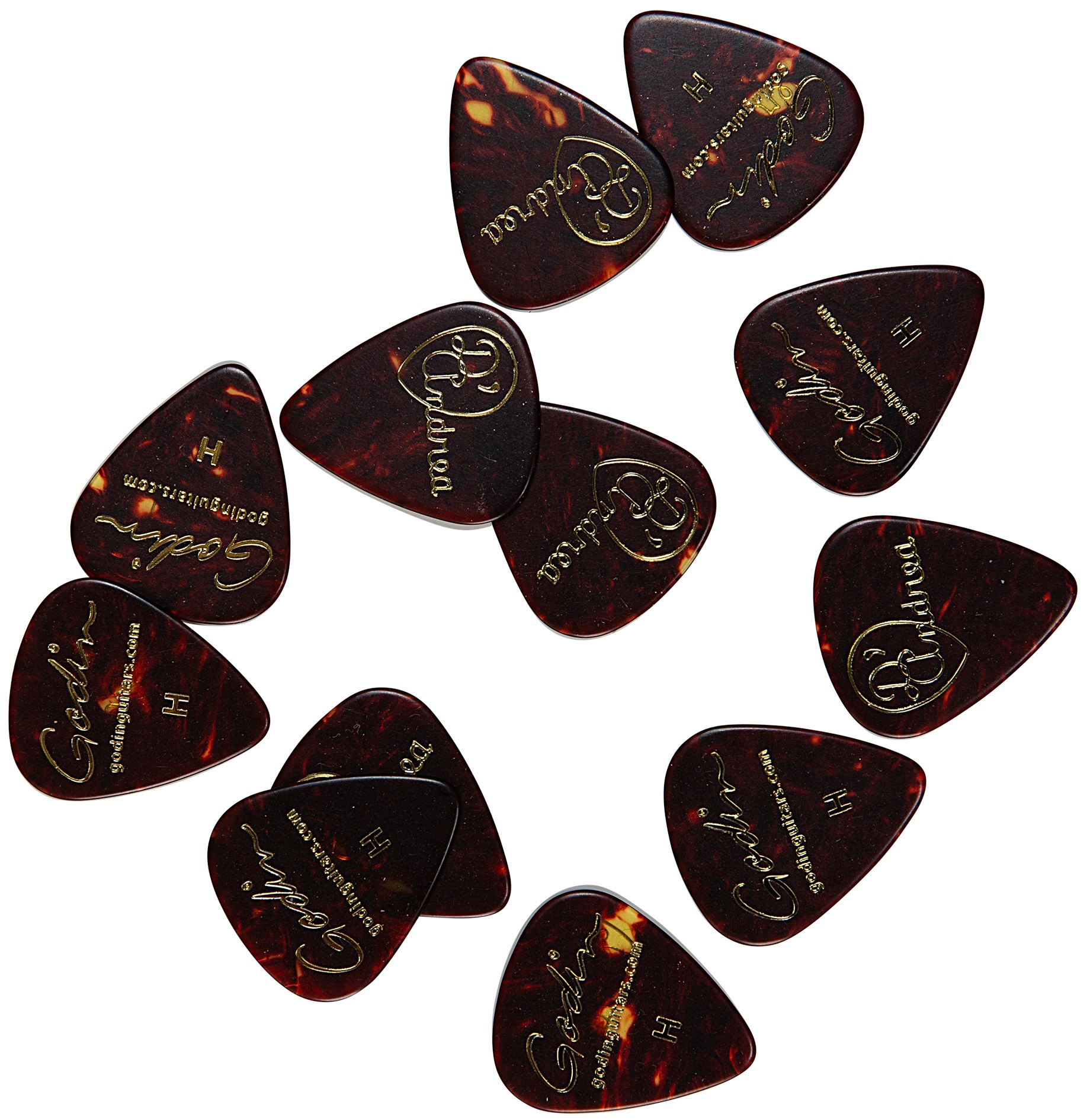 Godin Guitar Picks Heavy .96 mm Tortoise