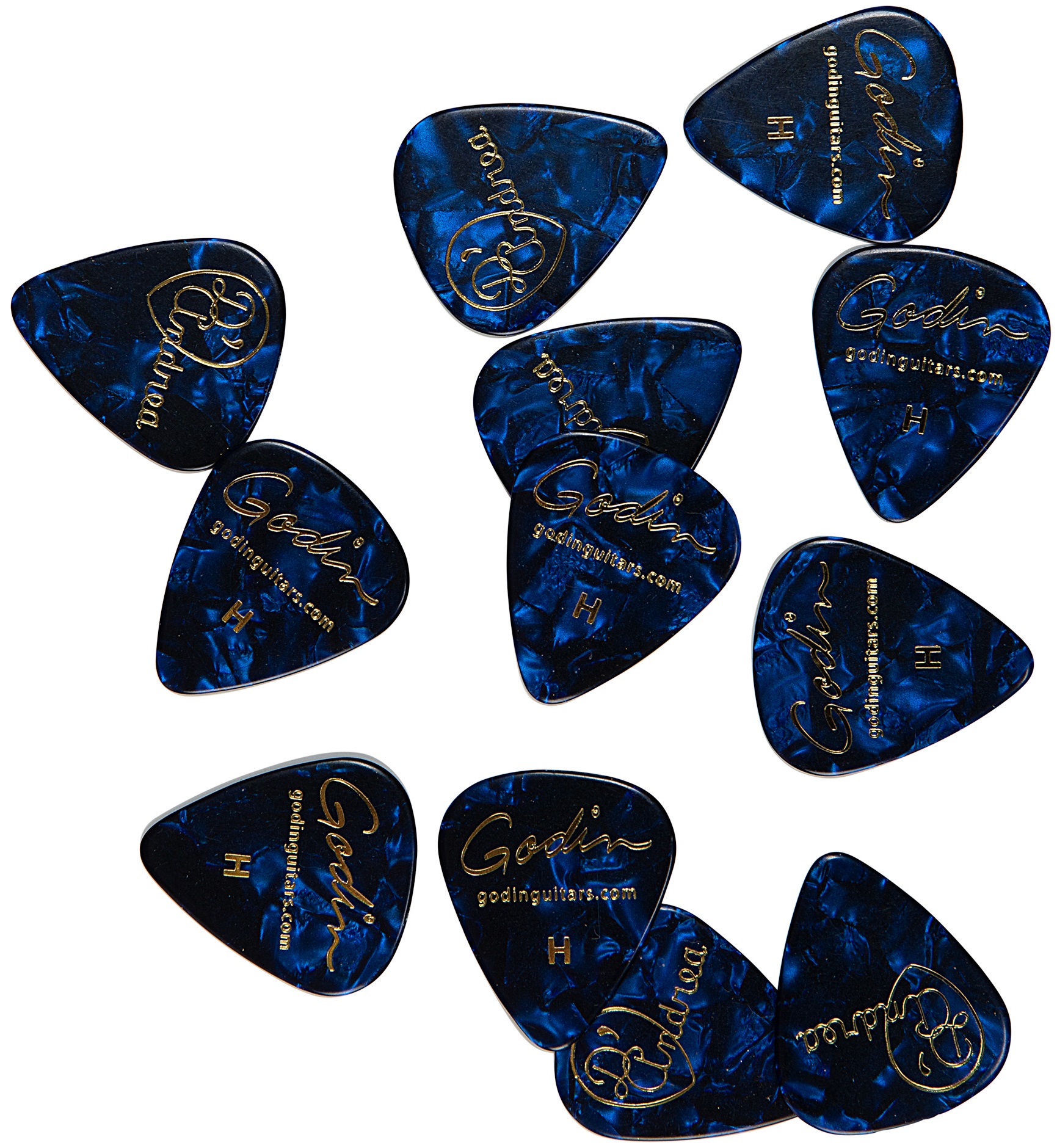 Godin Guitar Picks Heavy .96 mm Blue Pearl
