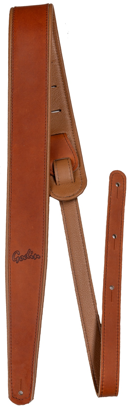 Godin Brown Leather Felt Pad Embossed