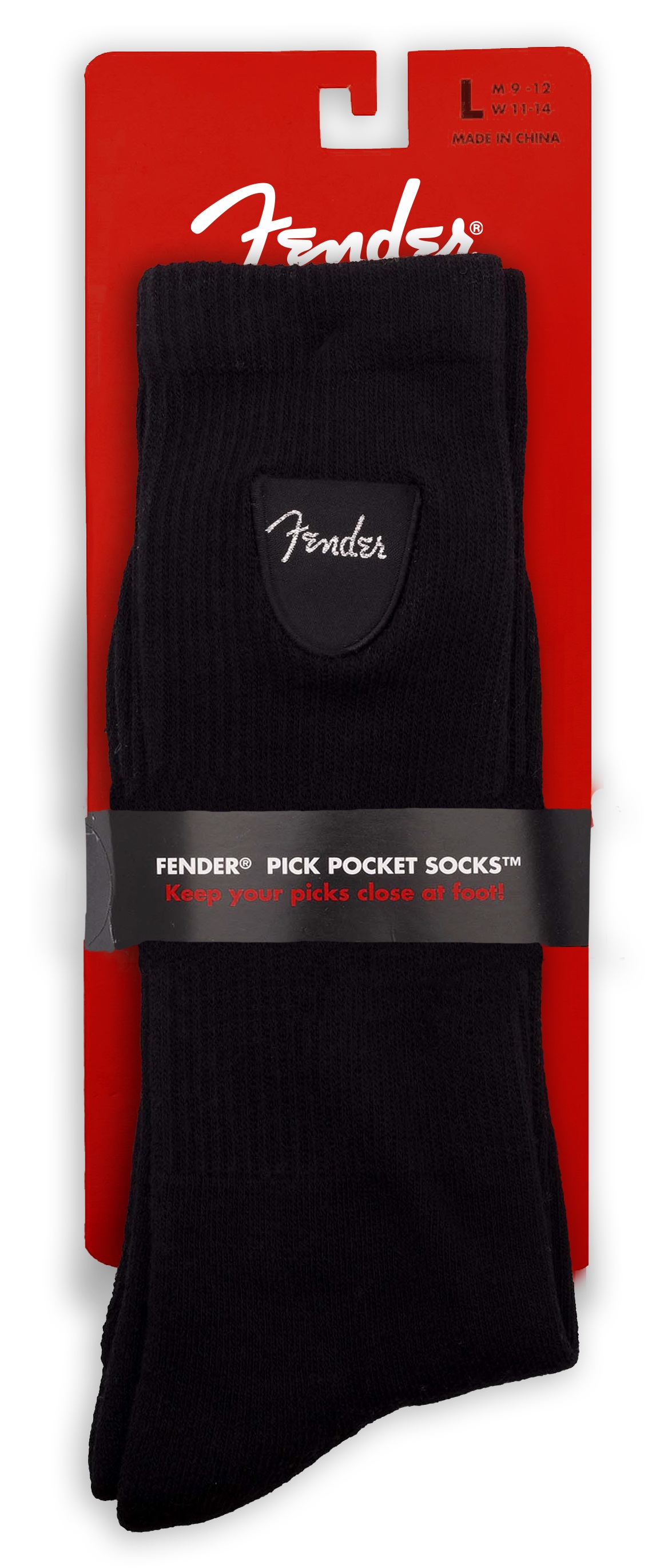 Perri's Leathers Fender Pick Pocket Socks L