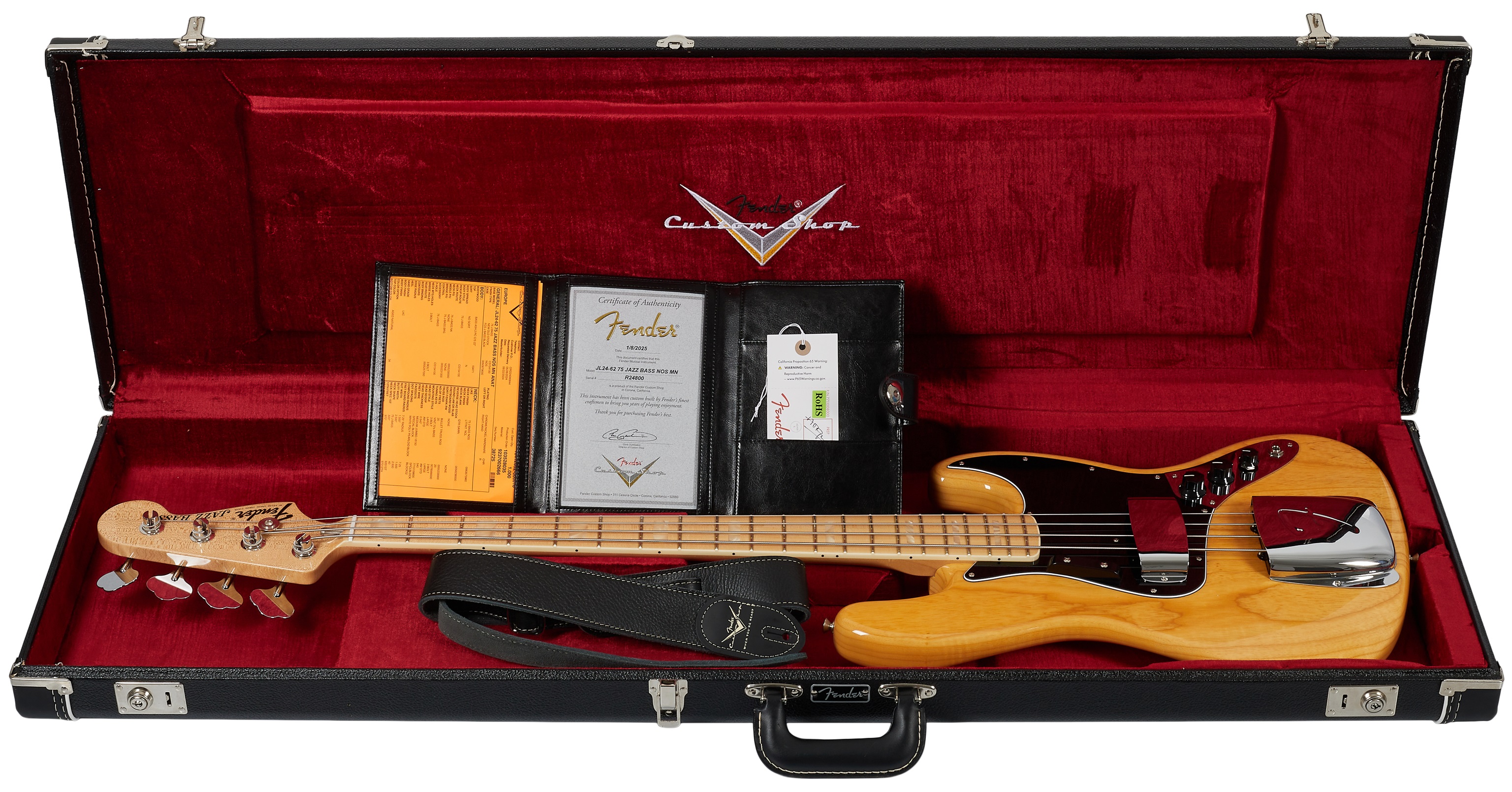 Fender Custom Shop 75 Jazz Bass NOS Aged Natural