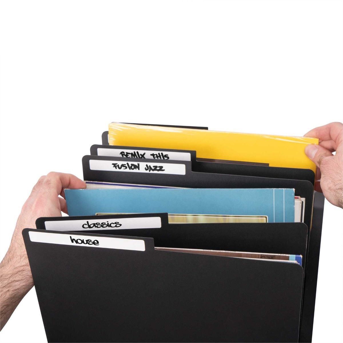 Glorious Vinyl LP Divider Set Black (6 pcs.)