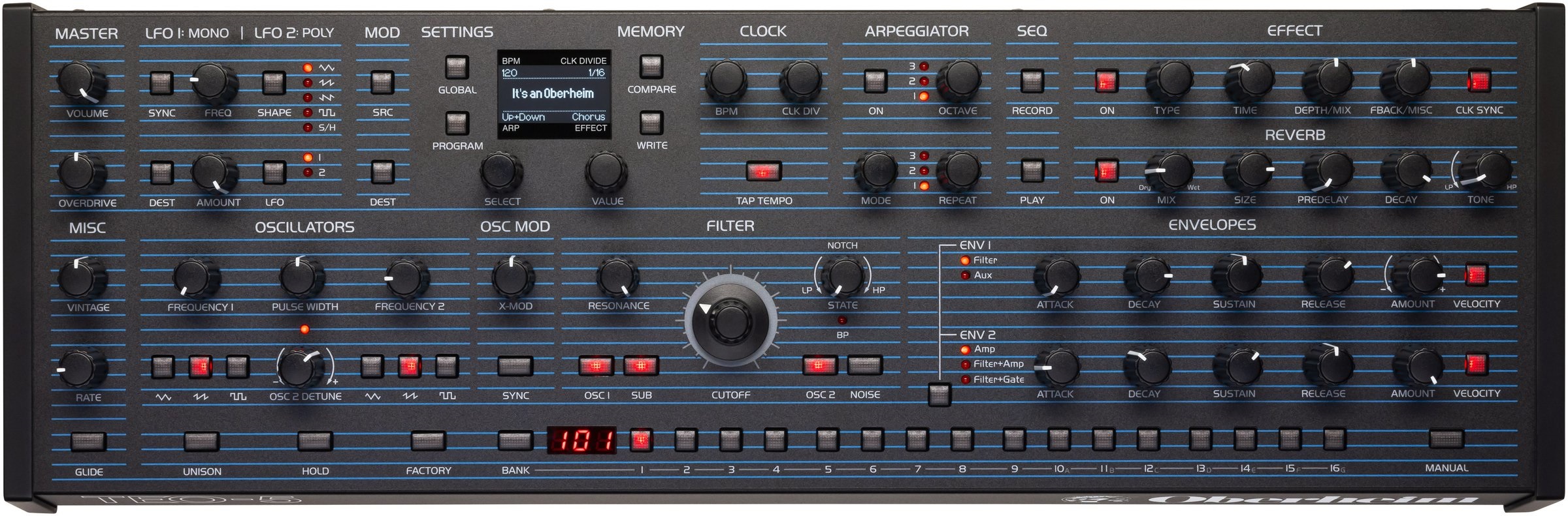 Oberheim TEO-5 Desktop Module (rozbalené)