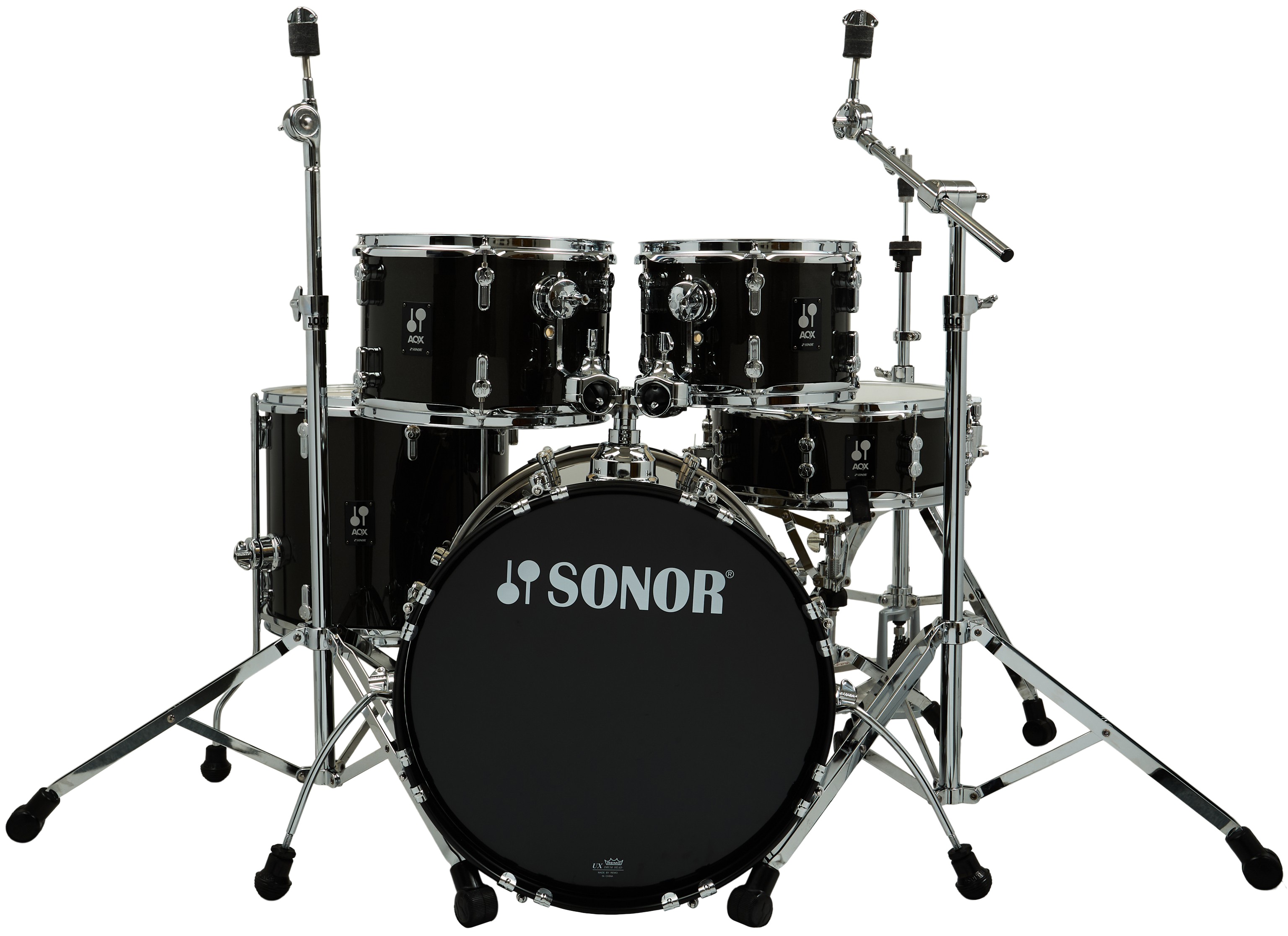 Sonor AQX Kids Black Midnight Sparkle 5 Piece Drum Set