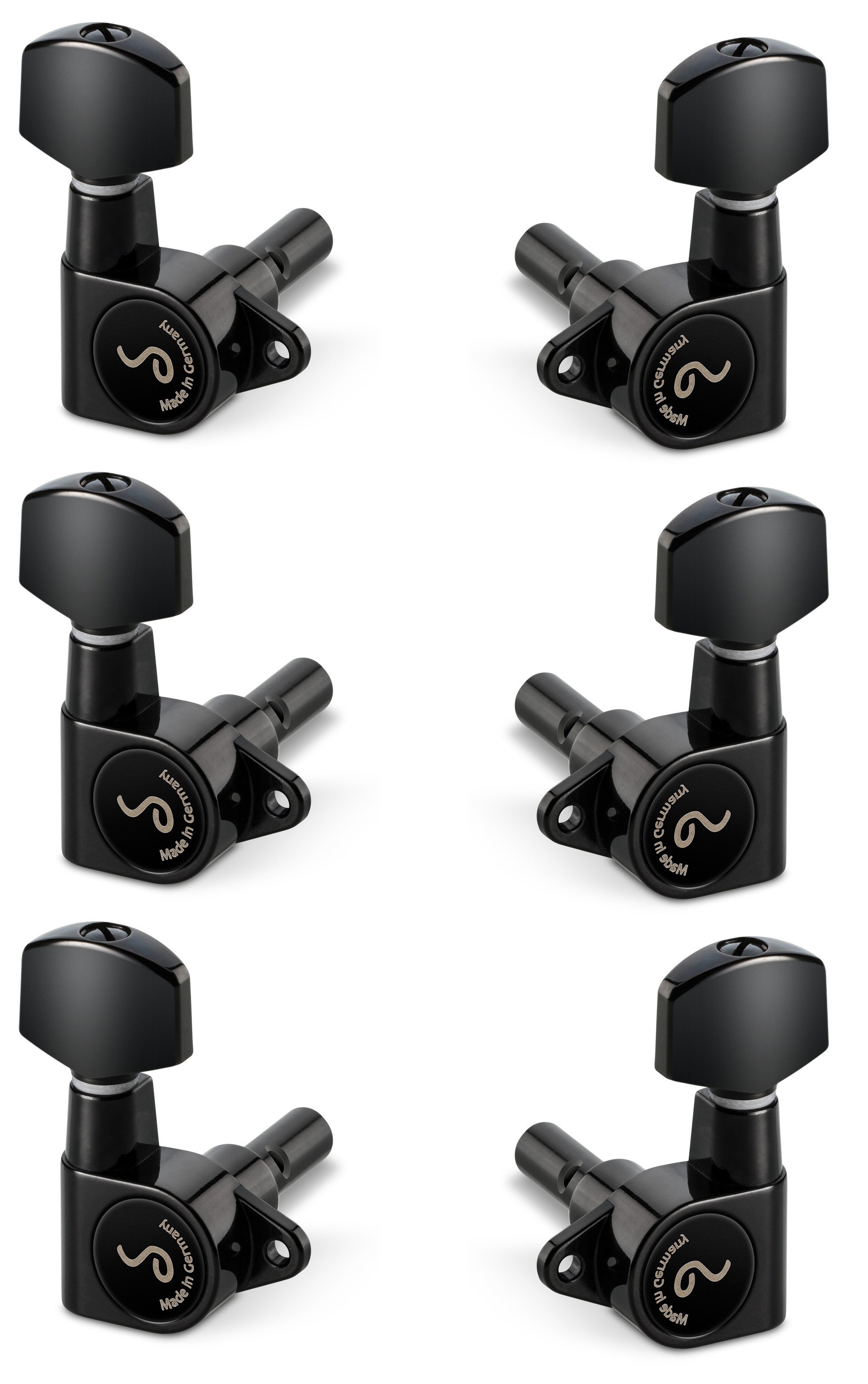 Schaller M6 135 3 left + 3 right Black