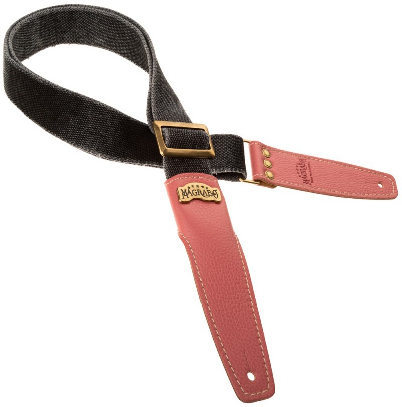 Magrabò Stripe SS Cotton Washed Black / Litchy 5 cm