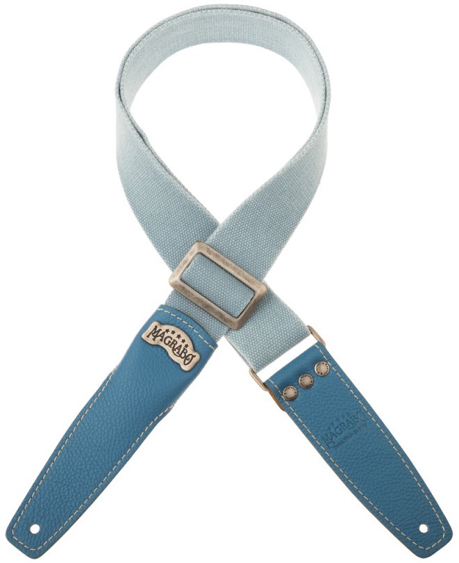 Magrabò Stripe SS Cotton Washed Celestial 5 cm, Celestial