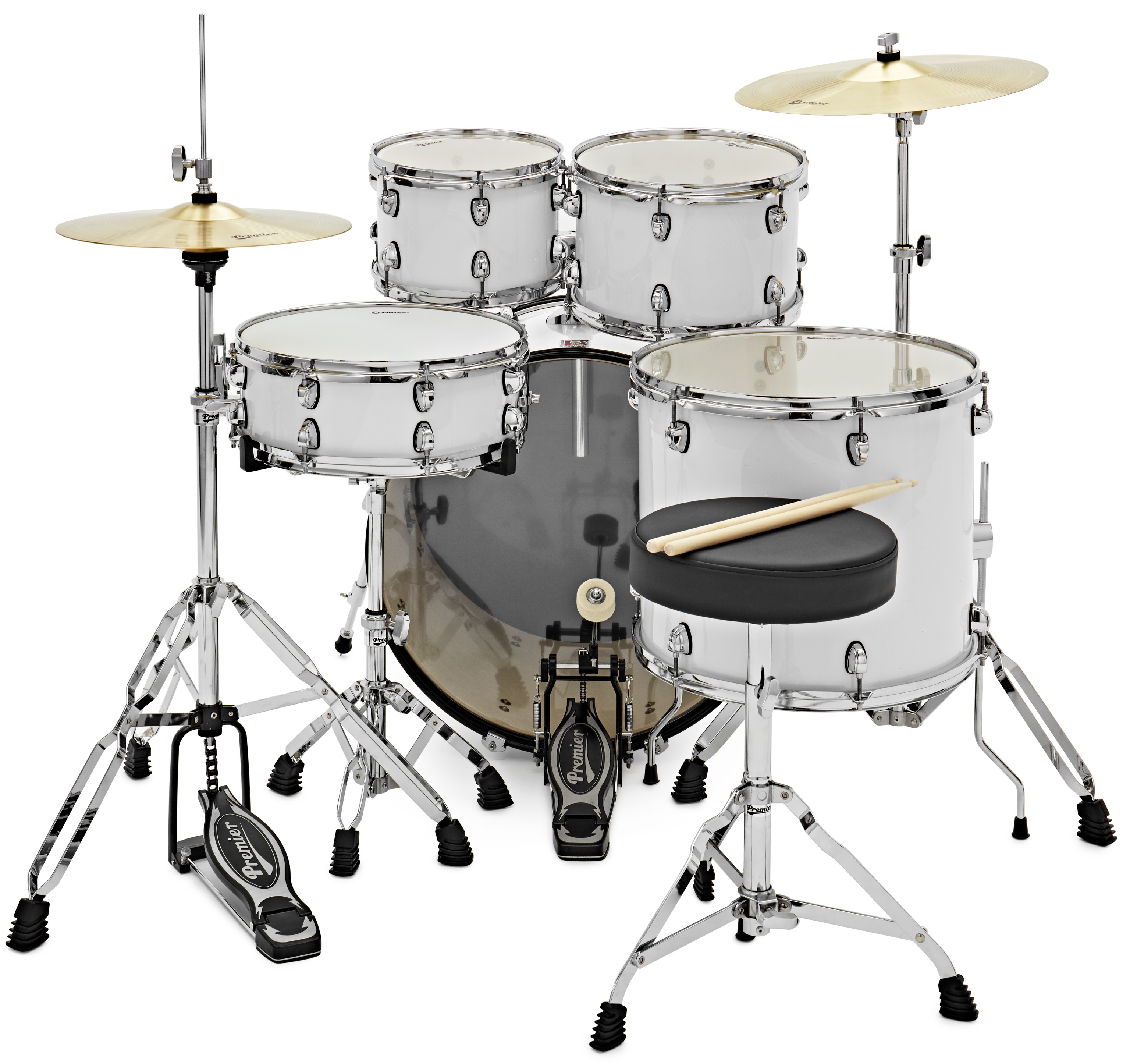 Premier Revolution 22″ 5pc Drum Kit White