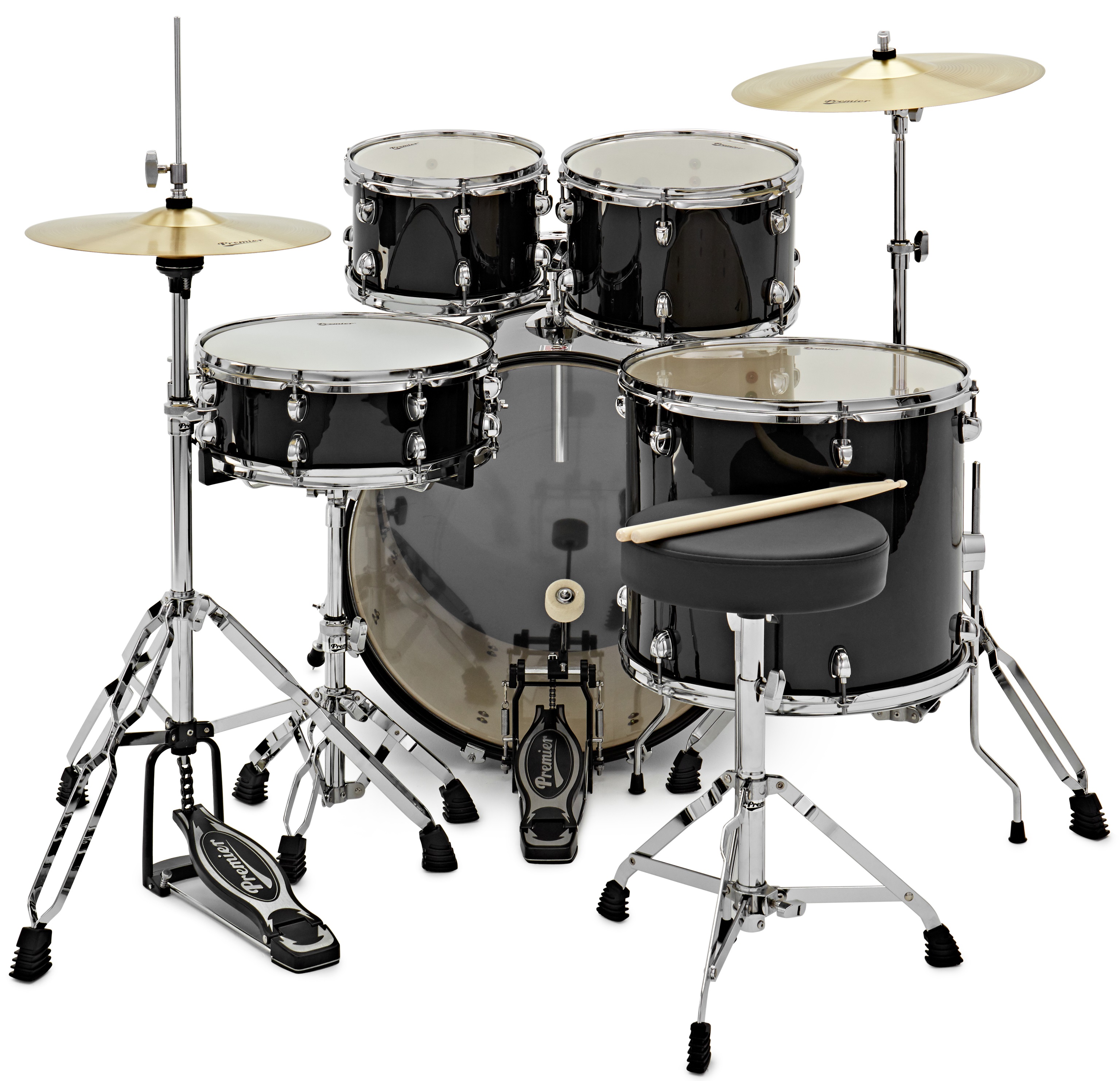 Premier Revolution 22″ 5pc Drum Kit Black