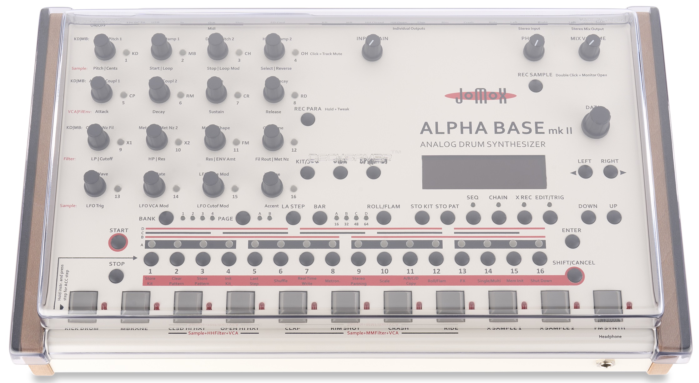 Decksaver JOMOX ALPHABASE COVER FITS ALPHABASE MK1, MK2, XBASE999, XBA