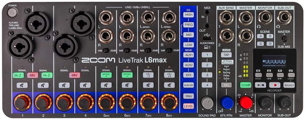 Zoom LiveTrak L6max