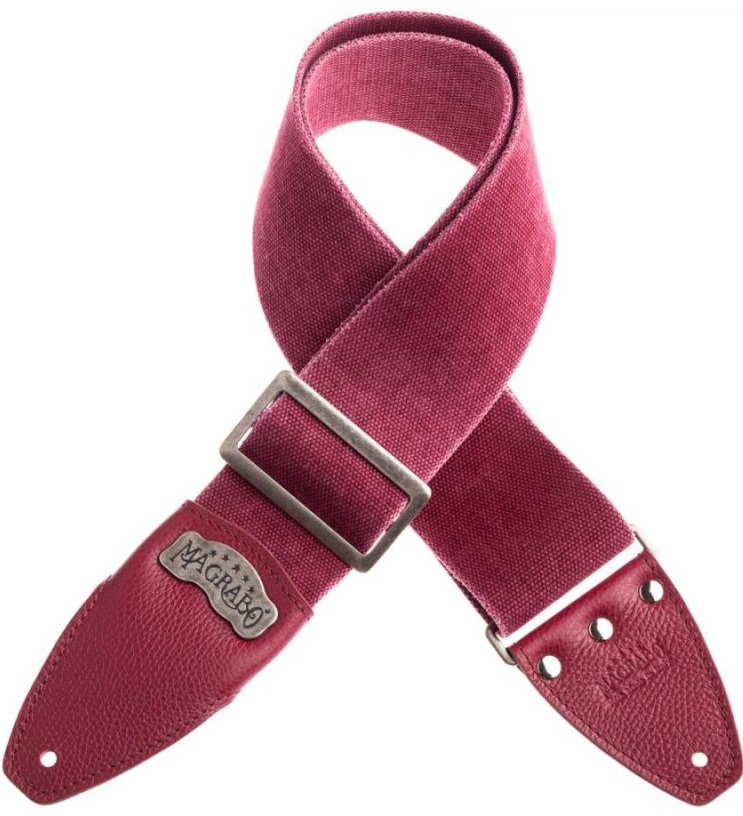 Magrabò Stripe SS Cotton Washed Bordeaux 8 cm, Bordeaux