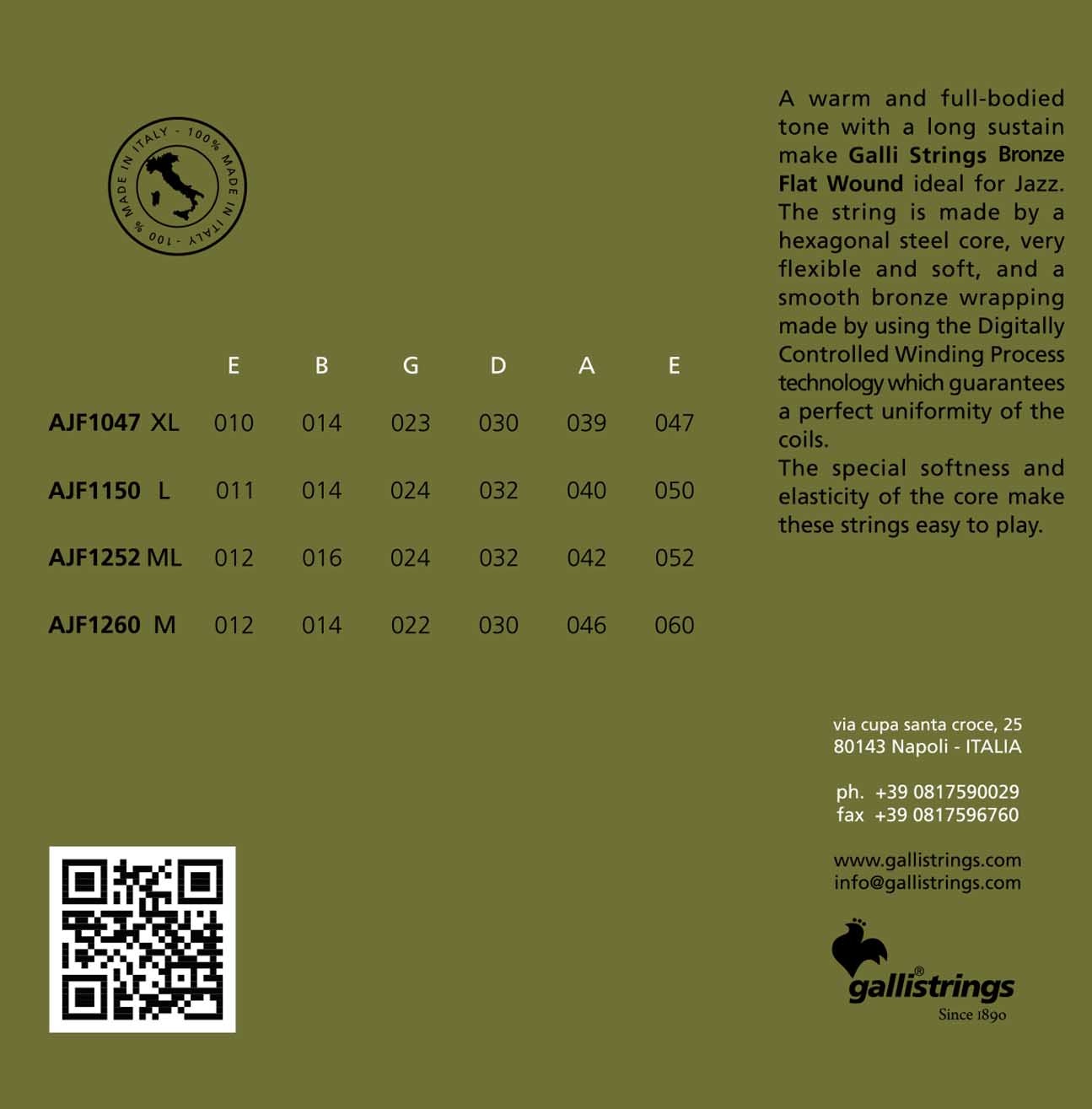 Galli AJF1047 Jazz Flat Extra Light