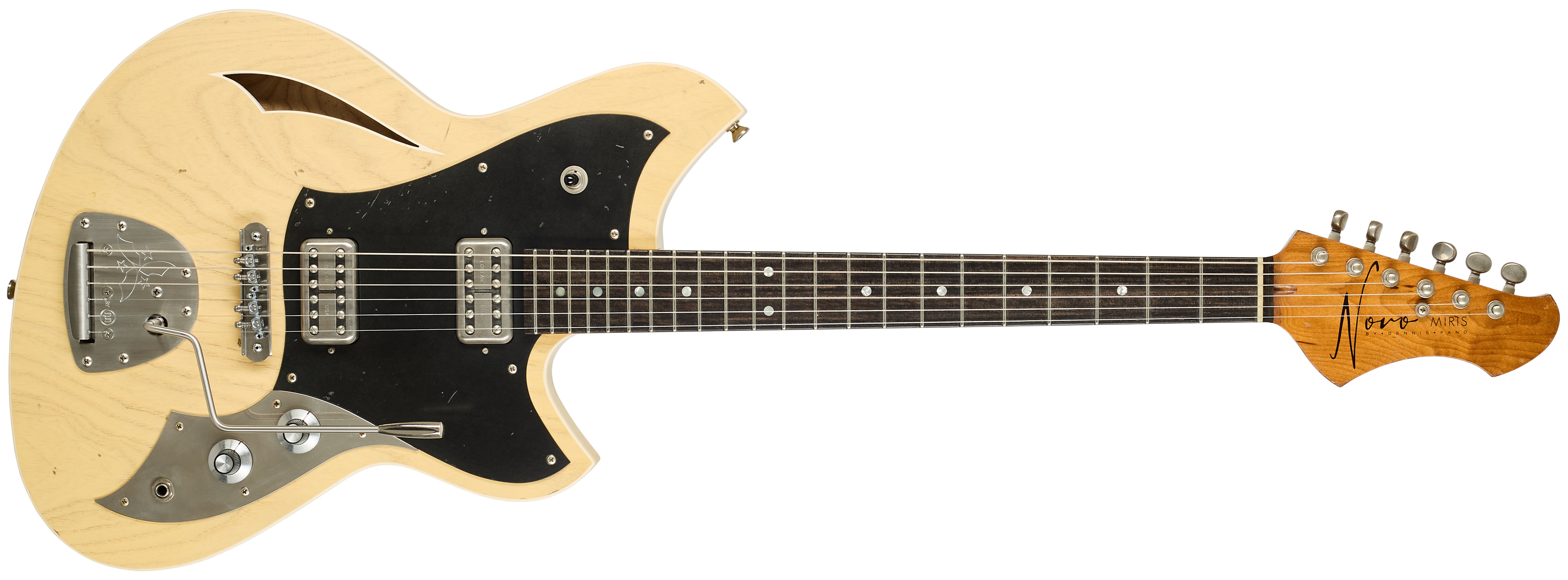 E-shop Novo Miris J Custom Blonde Bakelite Guard Ebony Fingerboard Lollartron
