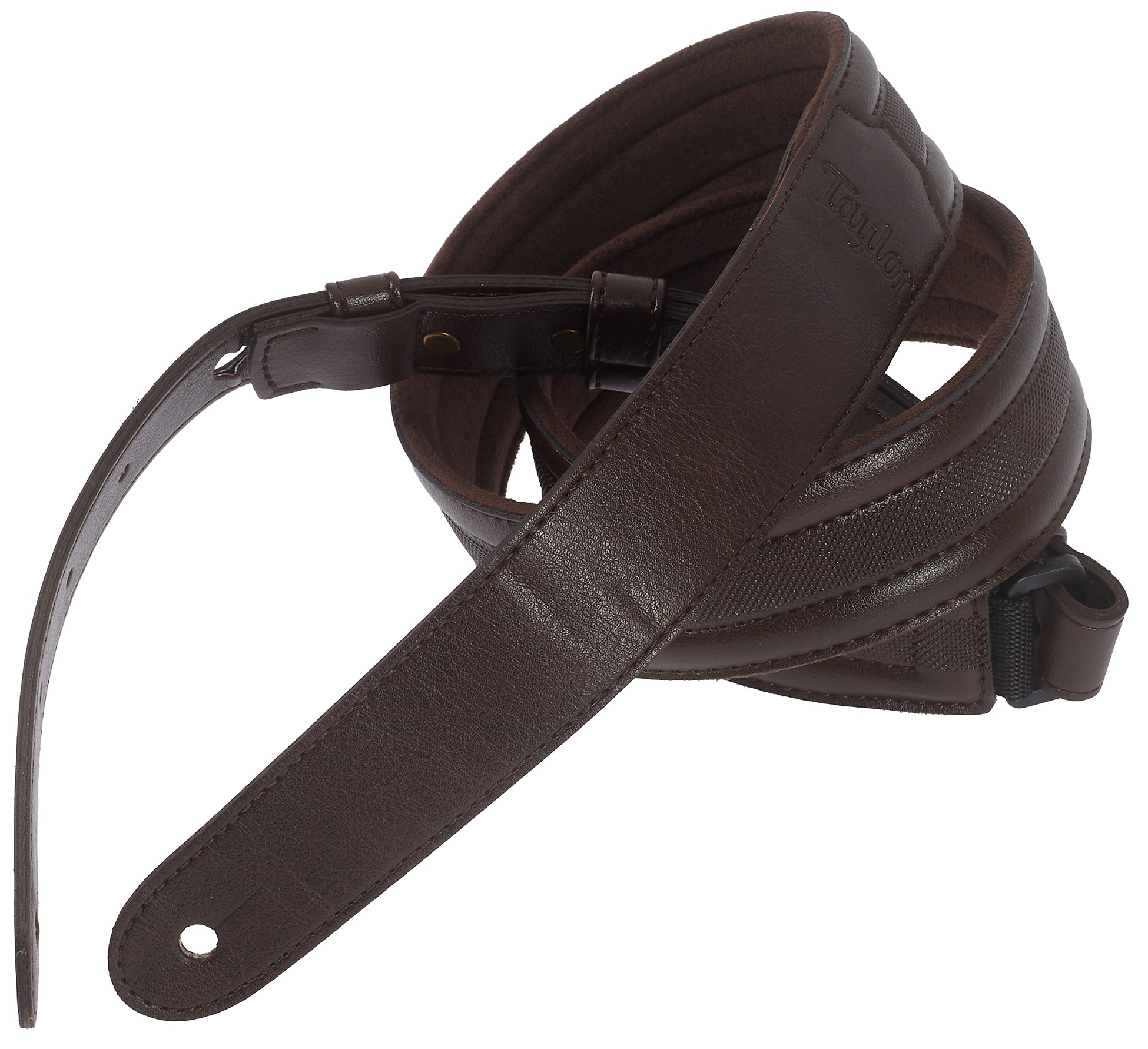 Taylor Taylor Slim Vegan Leather Strap, Chocolate Brown
