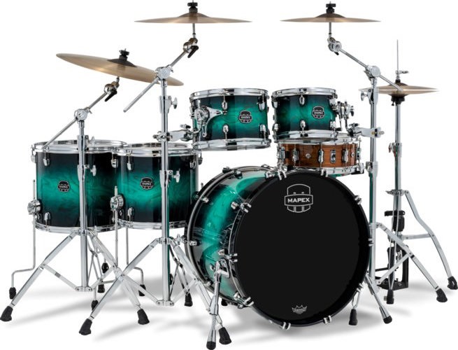Mapex Saturn Marine Teal Burst Rock Set SR628XZXT