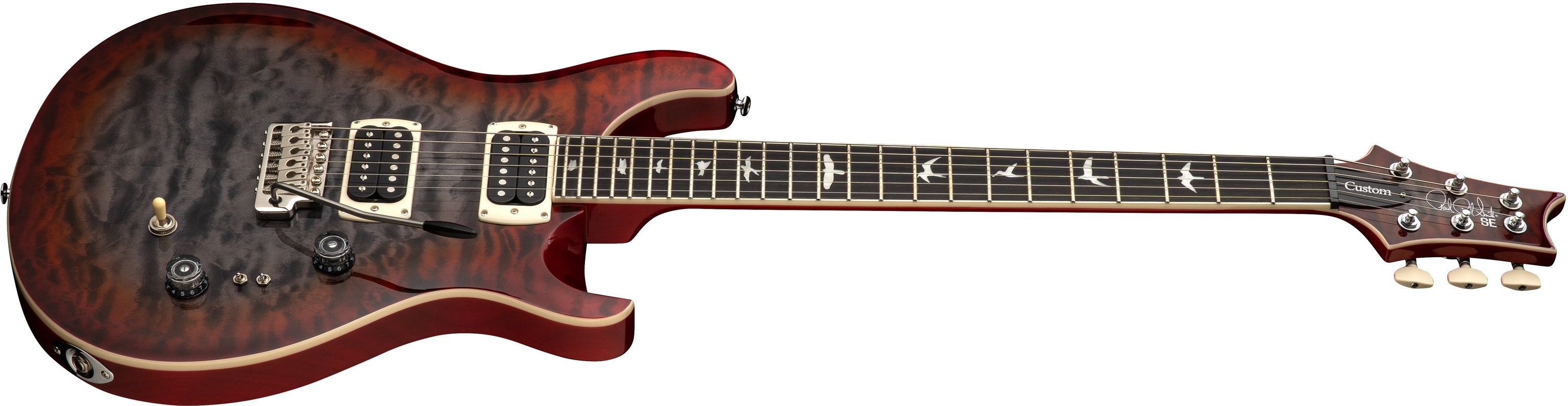 PRS SE Custom 24-08 QP Charcoal Cherry Burst 2026