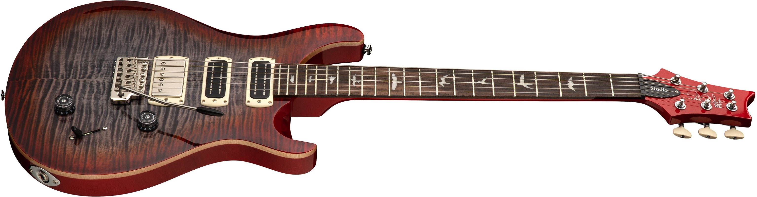 PRS SE Studio Charcoal Cherry Burst 2026