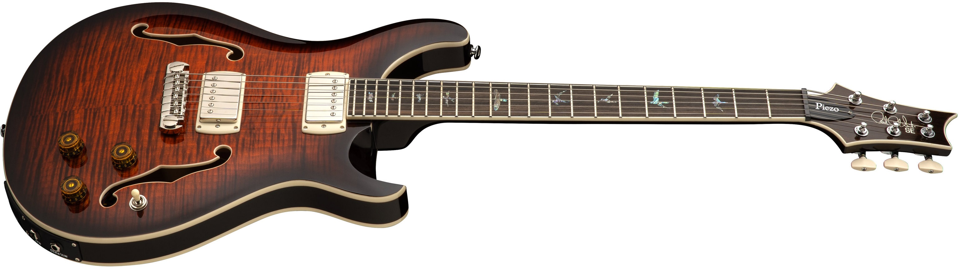 PRS SE Hollowbody II Piezo Orange Tiger Smokeburst 2026