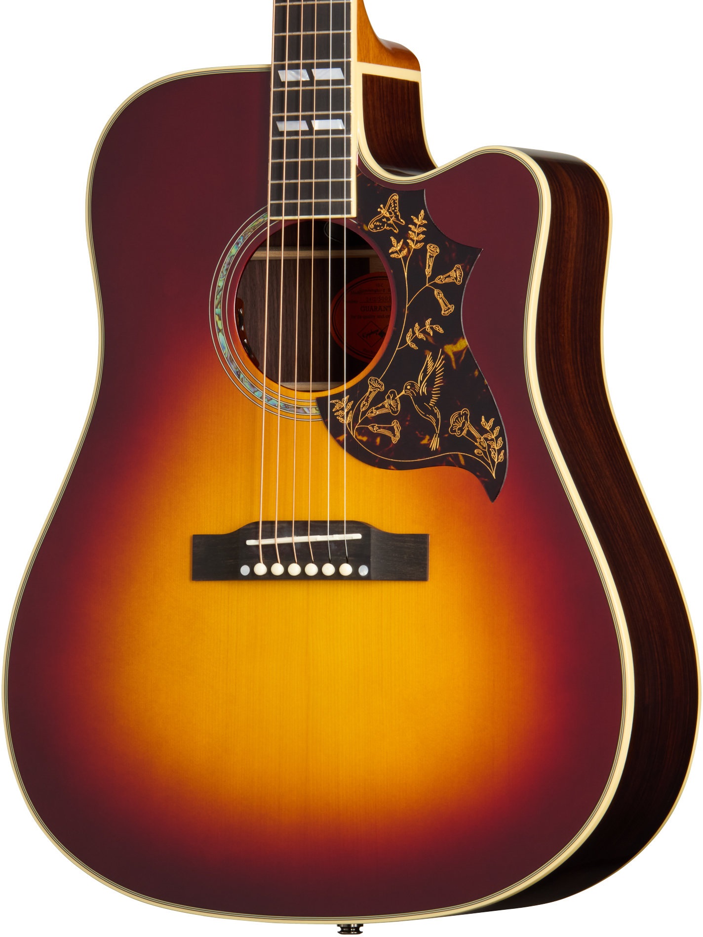 Epiphone Hummingbird Deluxe EC Autumn Burst